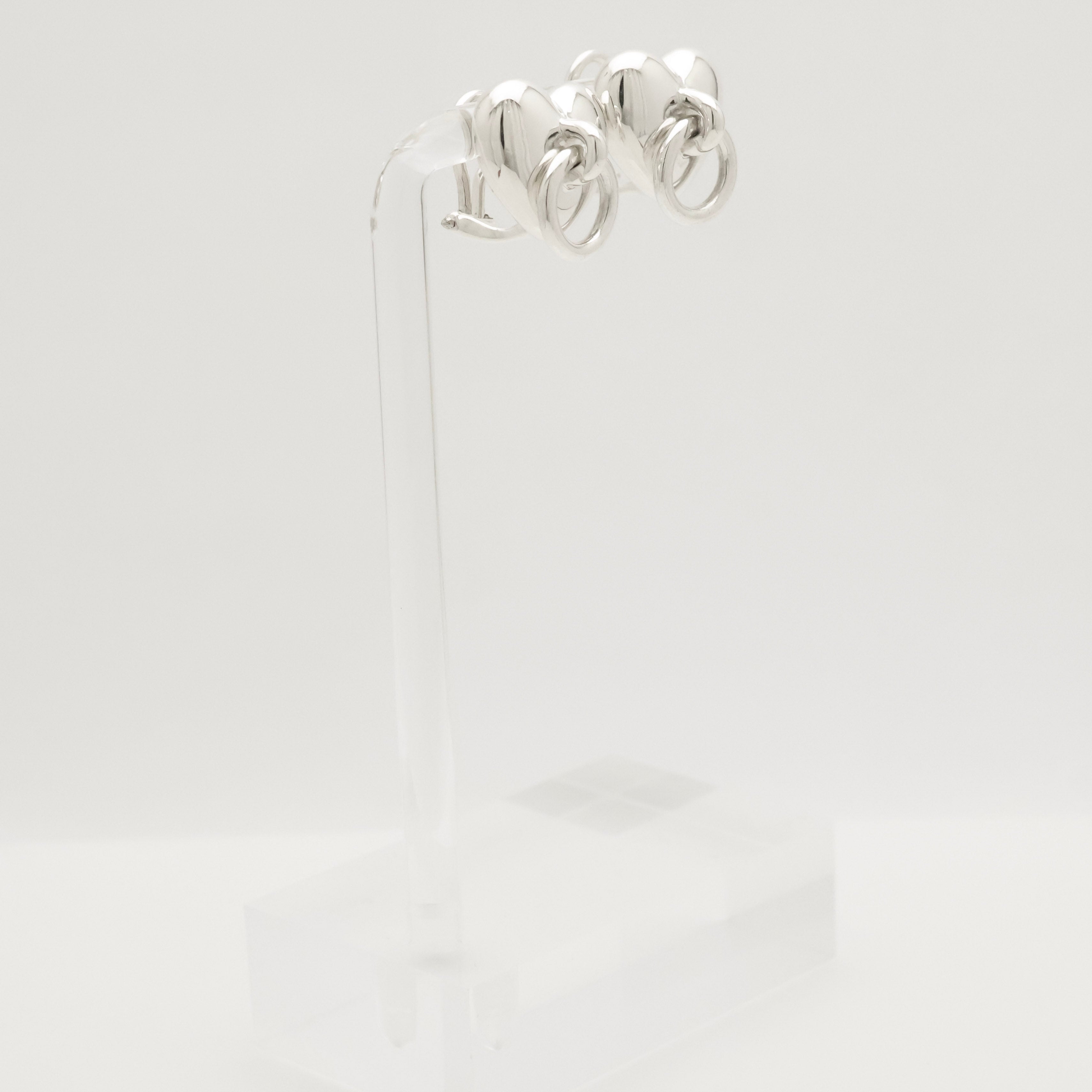 Tiffany & Co. Heart Door Knocker Earrings  Sterling Silver 925