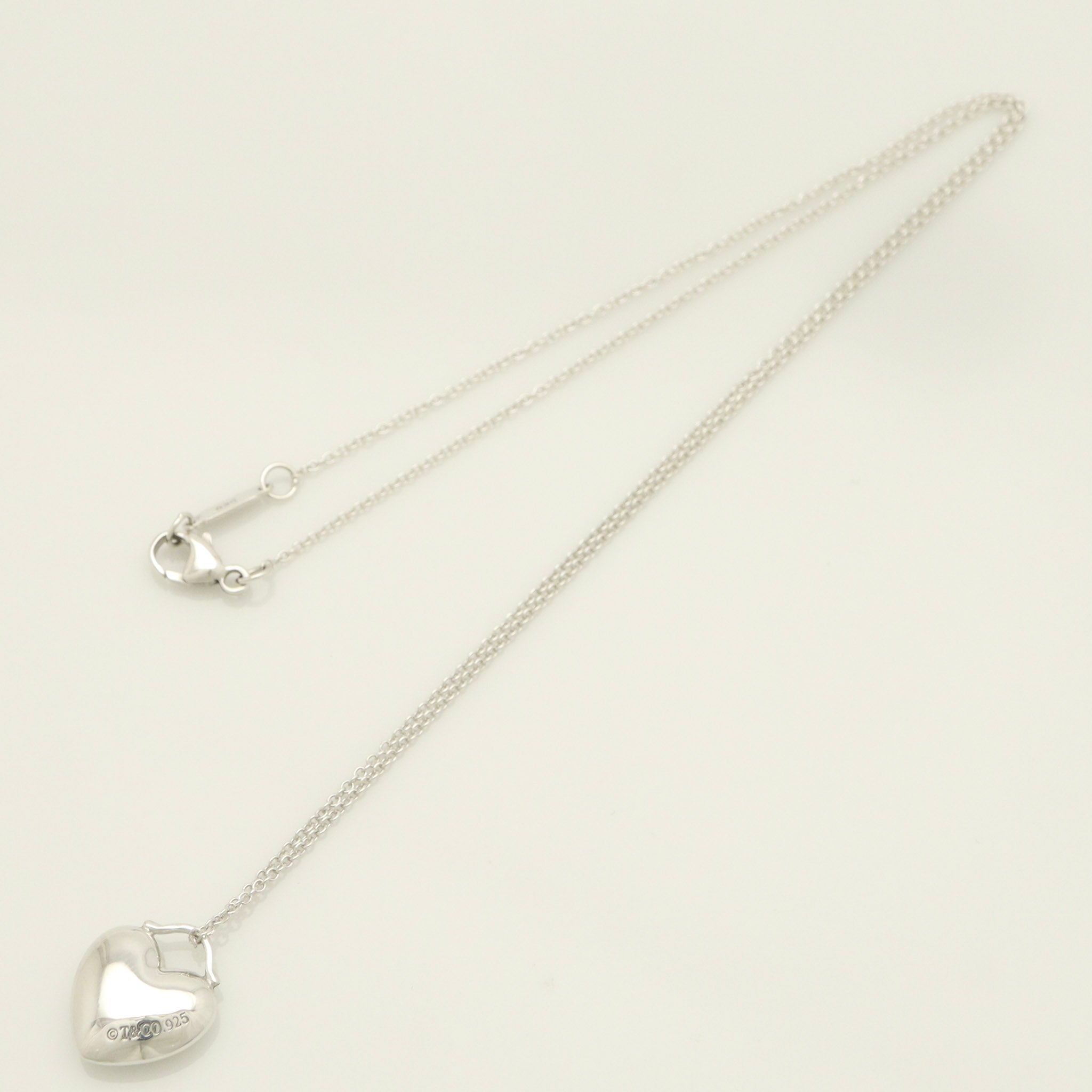 TIFFANY&Co.  パフ ハート ネックレス AG925