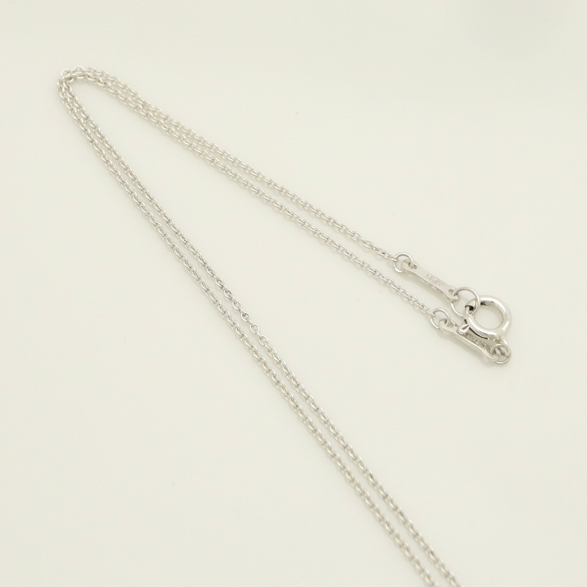 Tiffany & Co. Round Circle Disc Necklace Pendant  Sterling Silver  925