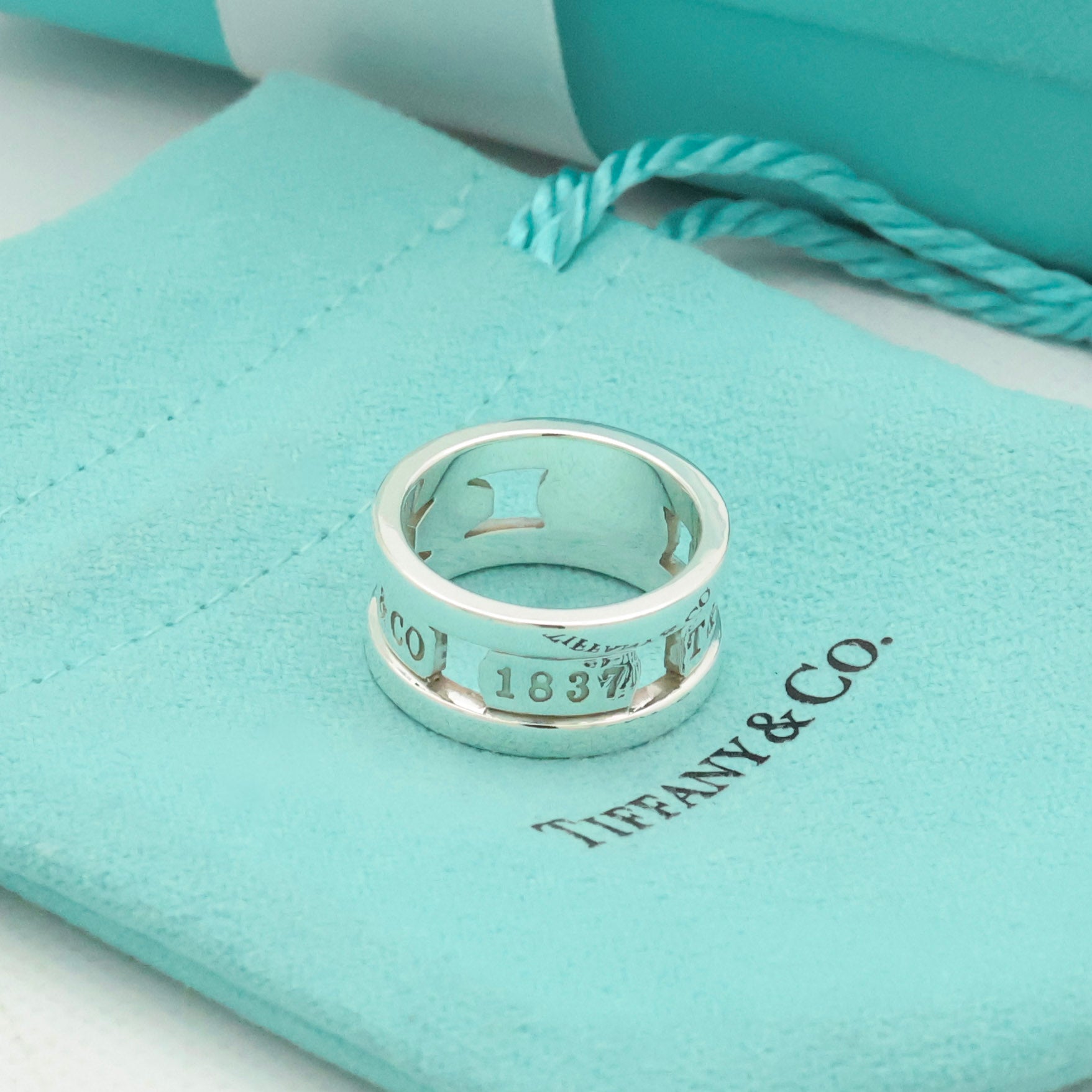 TIFFANY&Co. 1837 エレメント ワイド リング 11.5 号 AG925