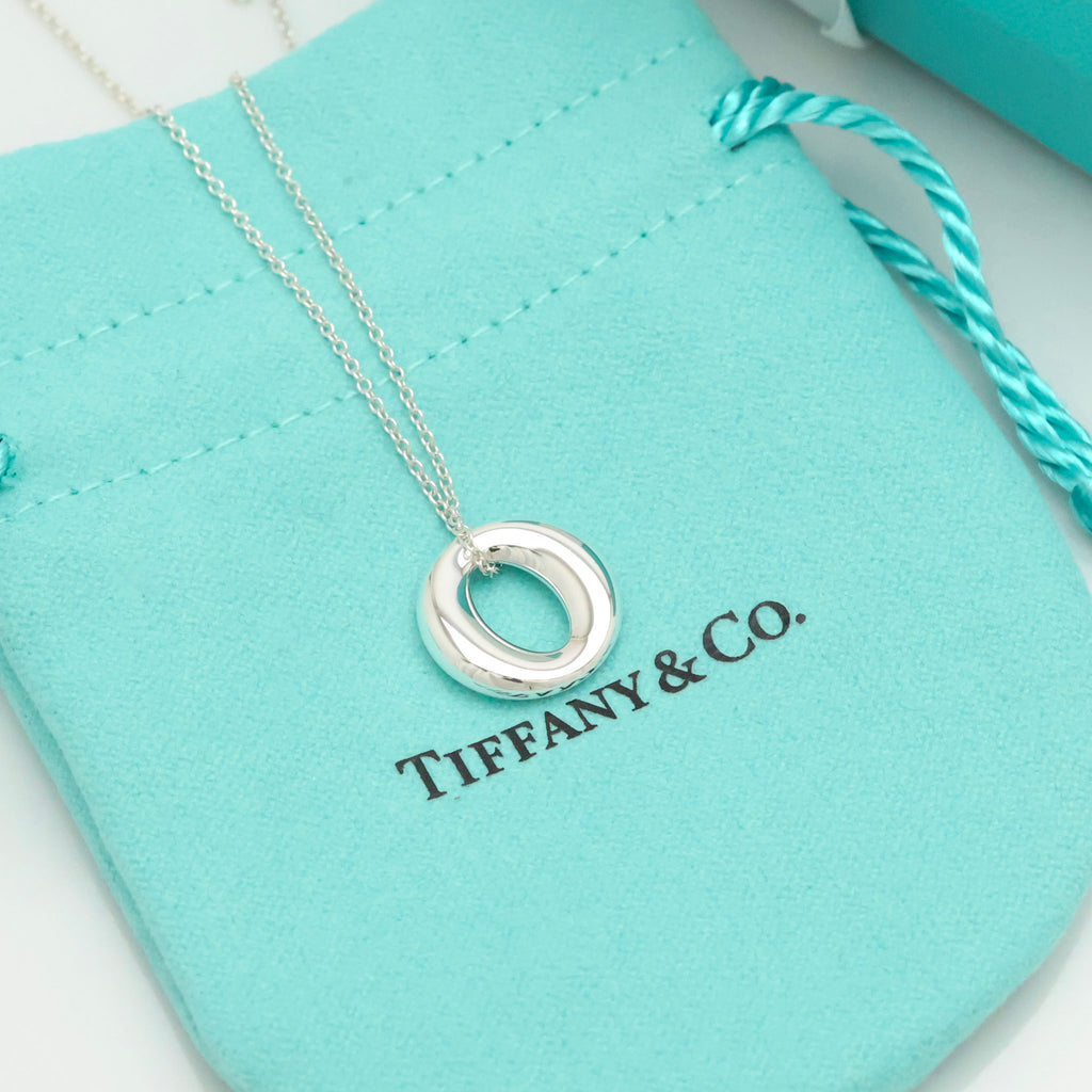 Tiffany & Co. Peretti Small Sevillana Necklace Sterling Silver 925