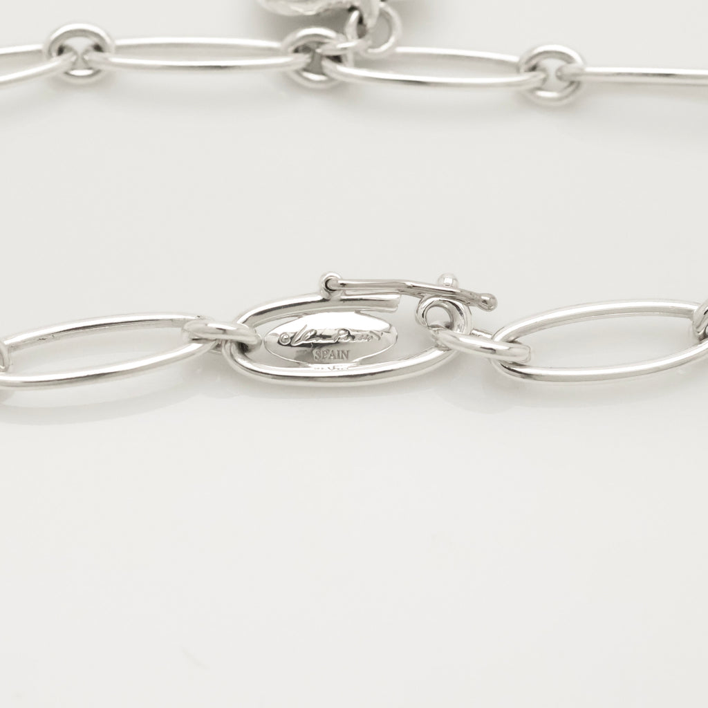 Tiffany & Co. Peretti Curved Full Heart Bracelet Sterling Silver 925