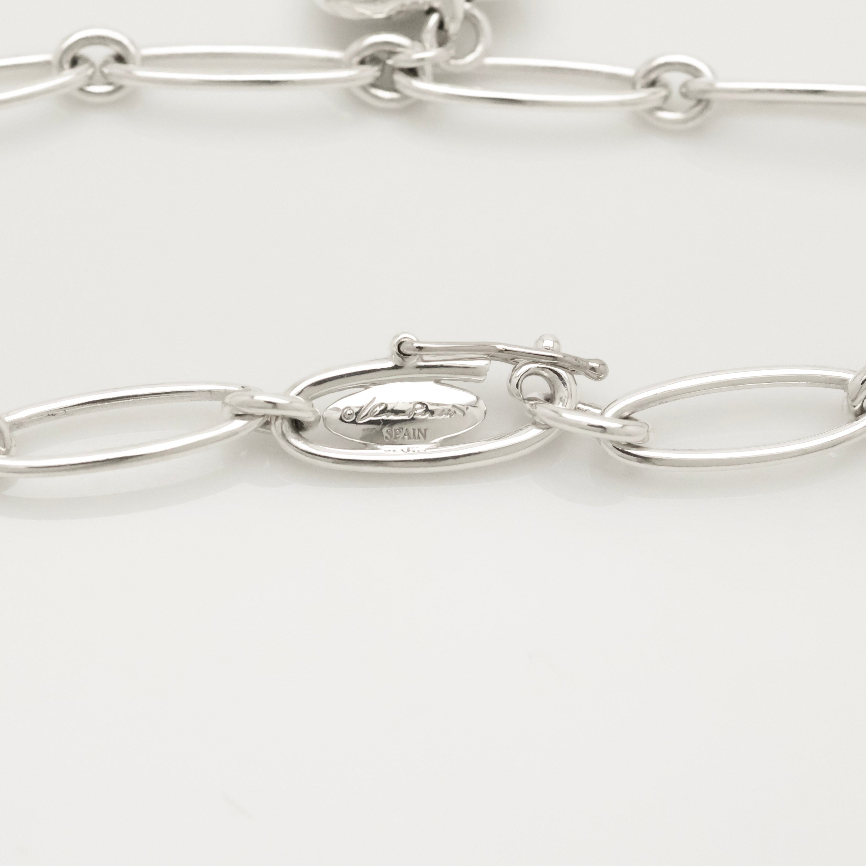 Tiffany & Co. Peretti Curved Full Heart Bracelet Sterling Silver 925