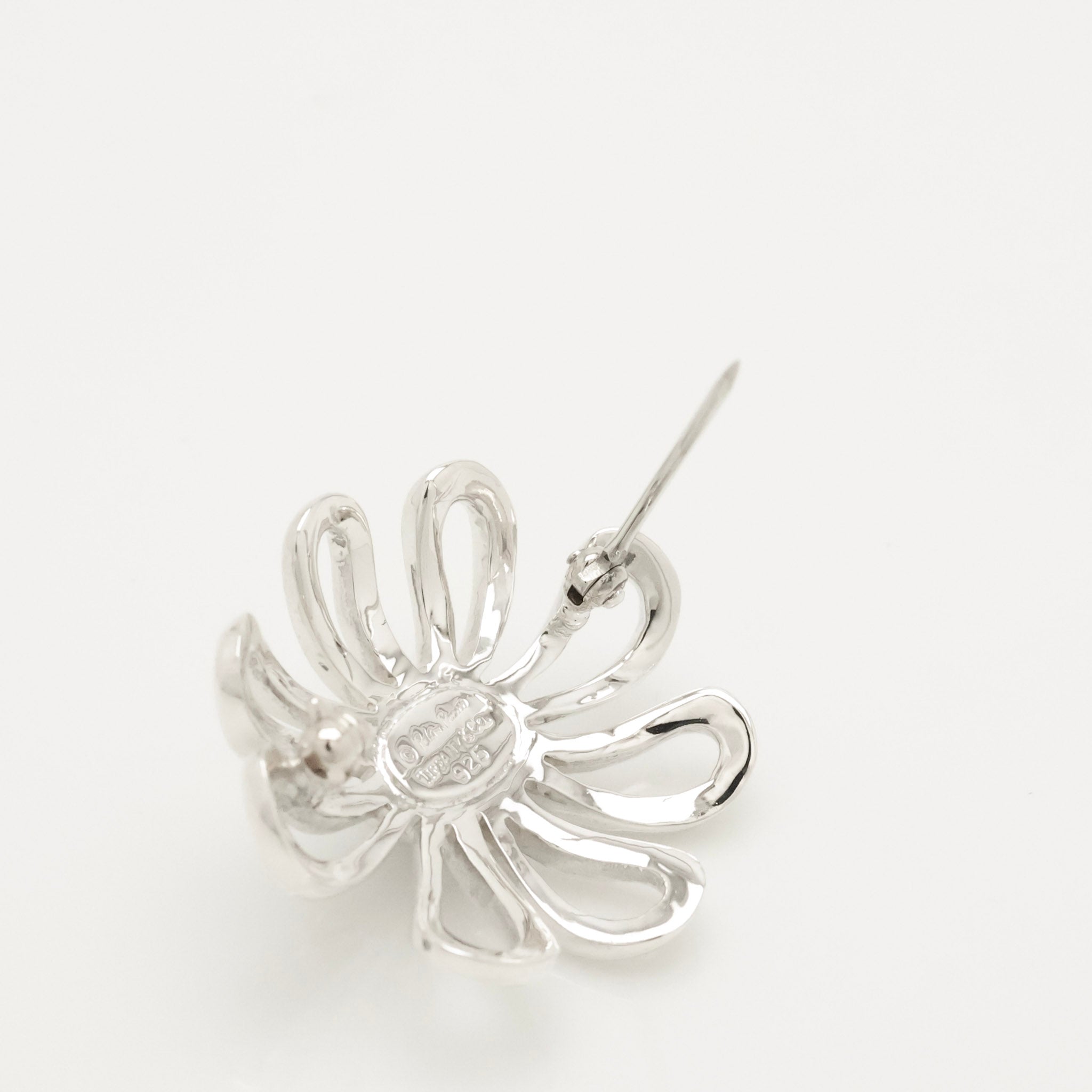 Tiffany & Co. Picasso LARGE Daisy Flower Pin Brooch Sterling Silver 925