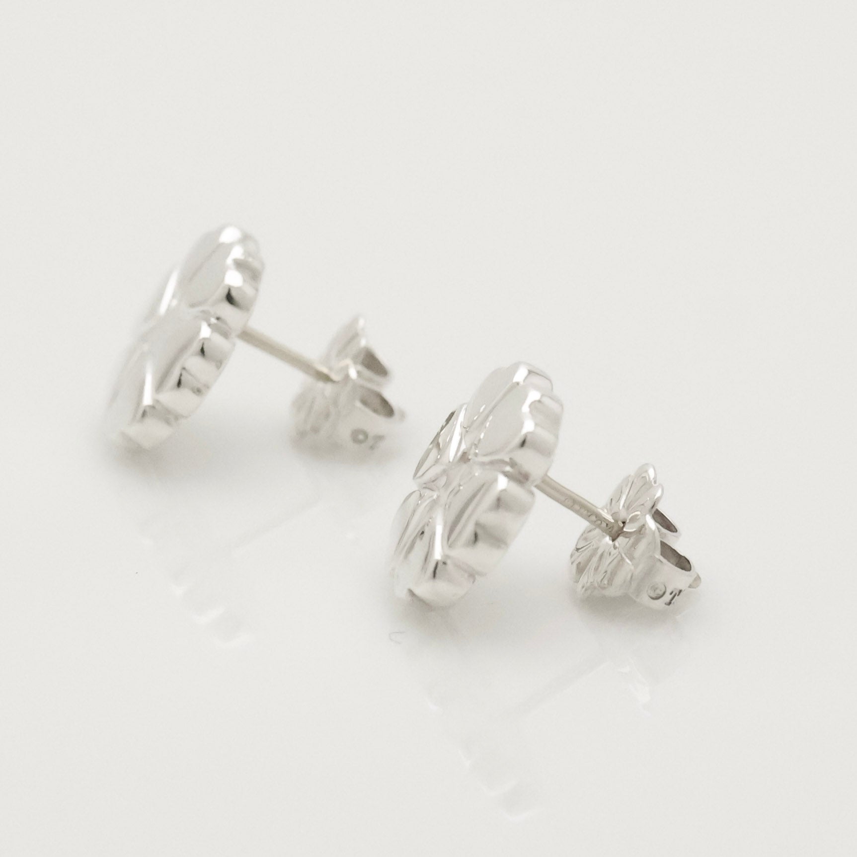  Tiffany & Co. Picasso Crown of Heart Stud Earrings Sterling Silver 925 