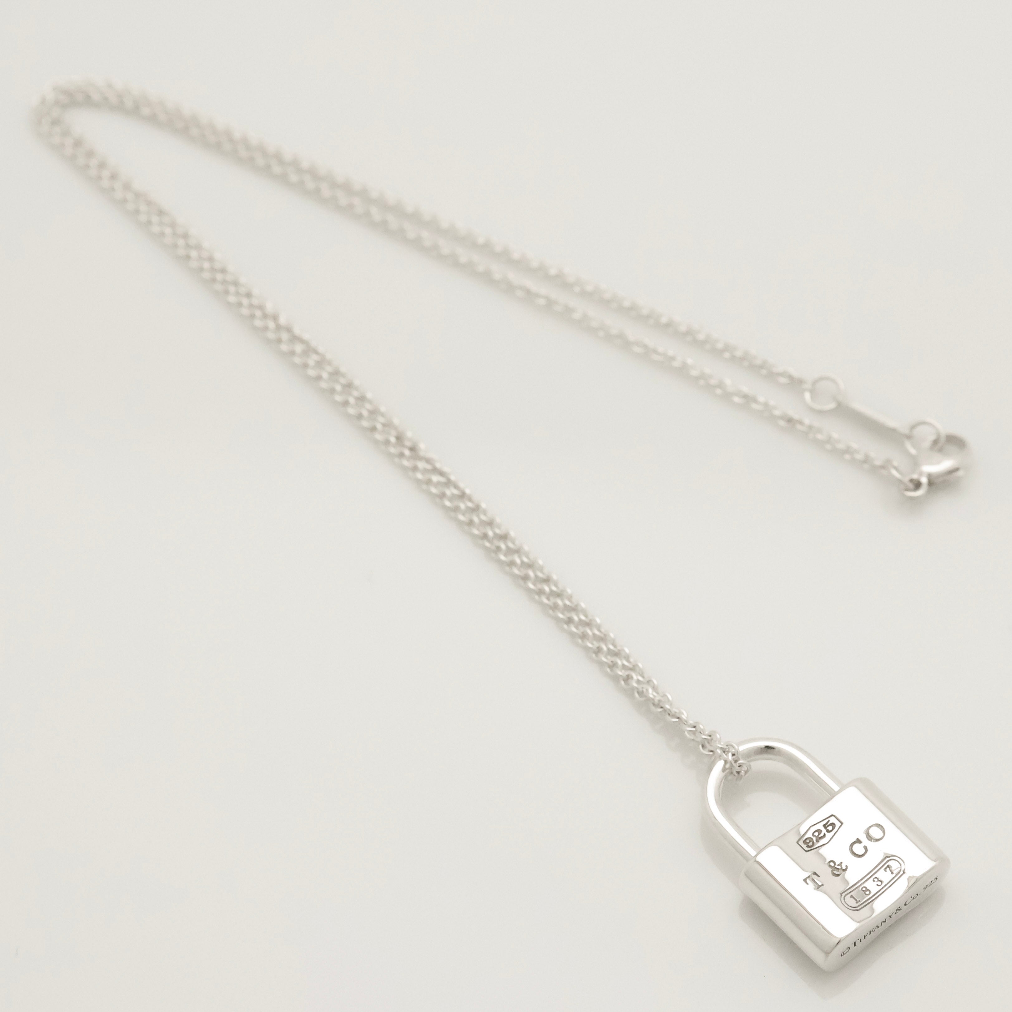 TIFFANY&Co. 1837 カデナ ロック チャーム ネックレス AG925