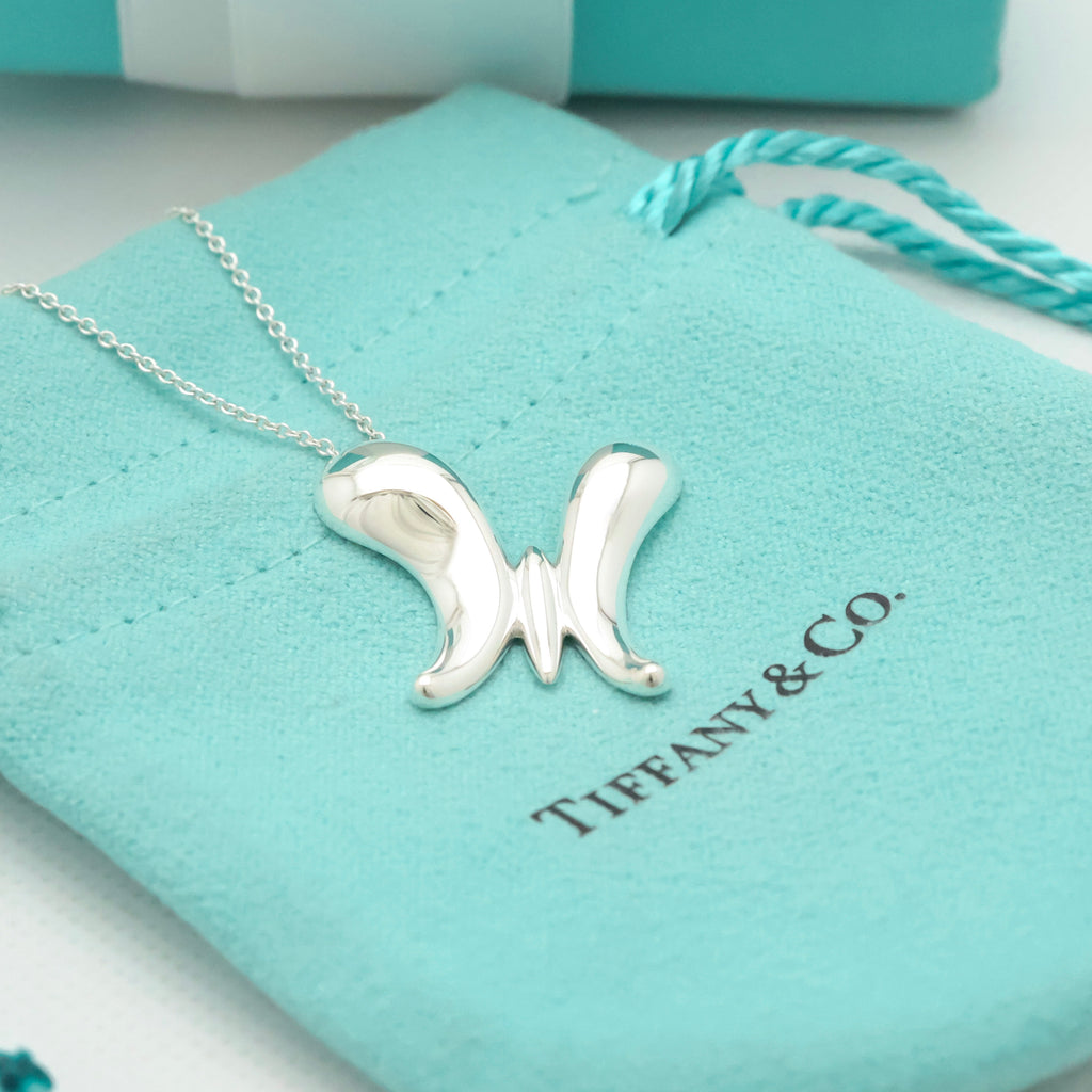 TIFFANY&Co. ラージ バタフライ 蝶 エルサペレッティ ネックレス AG925