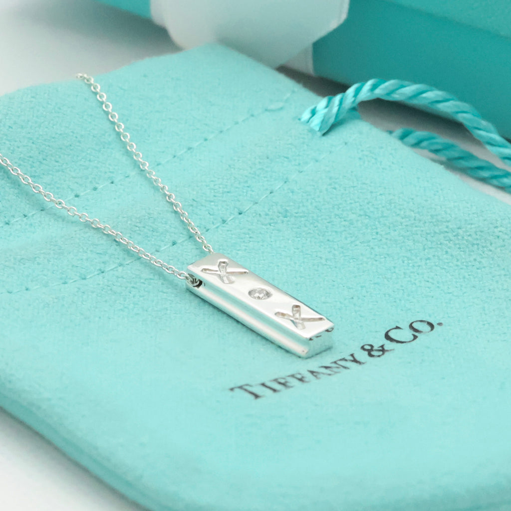 TIFFANY&Co. キス バー パロマピカソ 1P ダイヤモンド ネックレス AG925