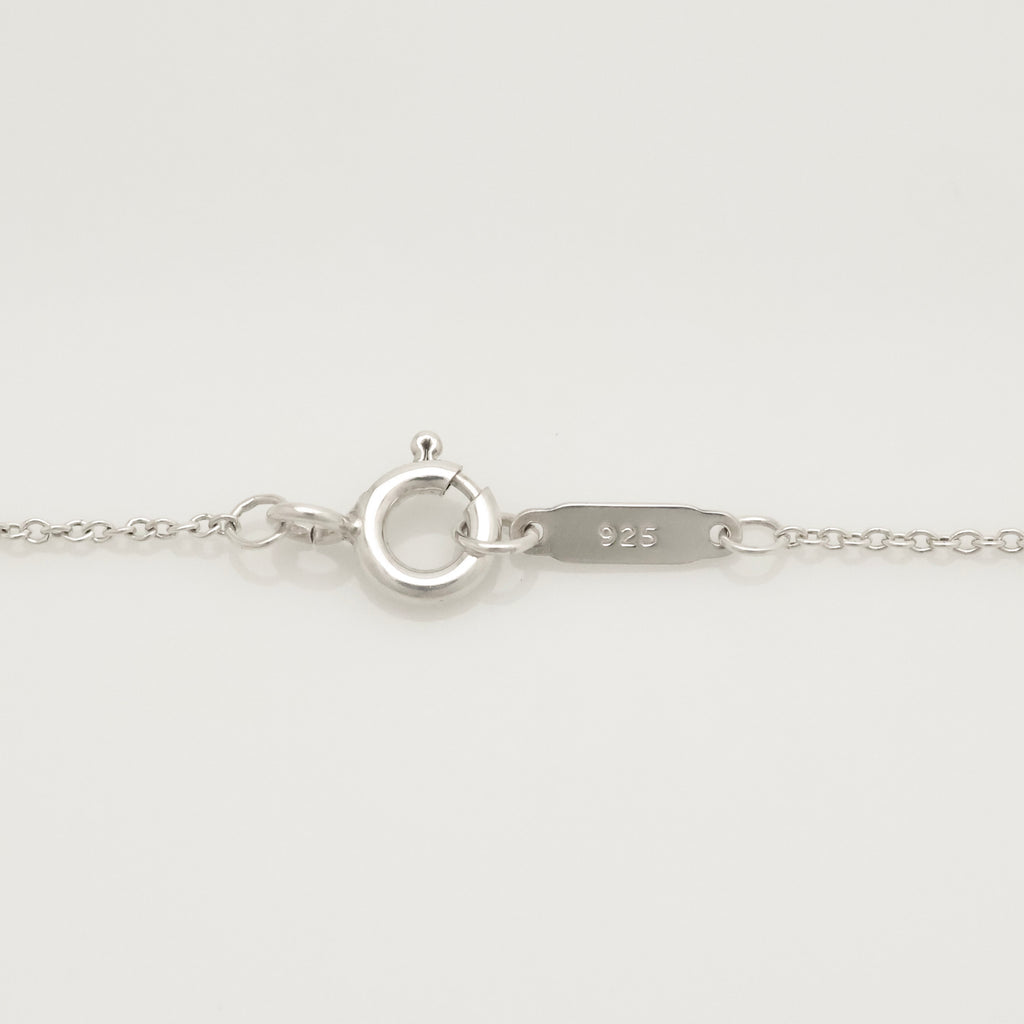 Tiffany & Co. 3D Geometric Oval Necklace Sterling Silver 925