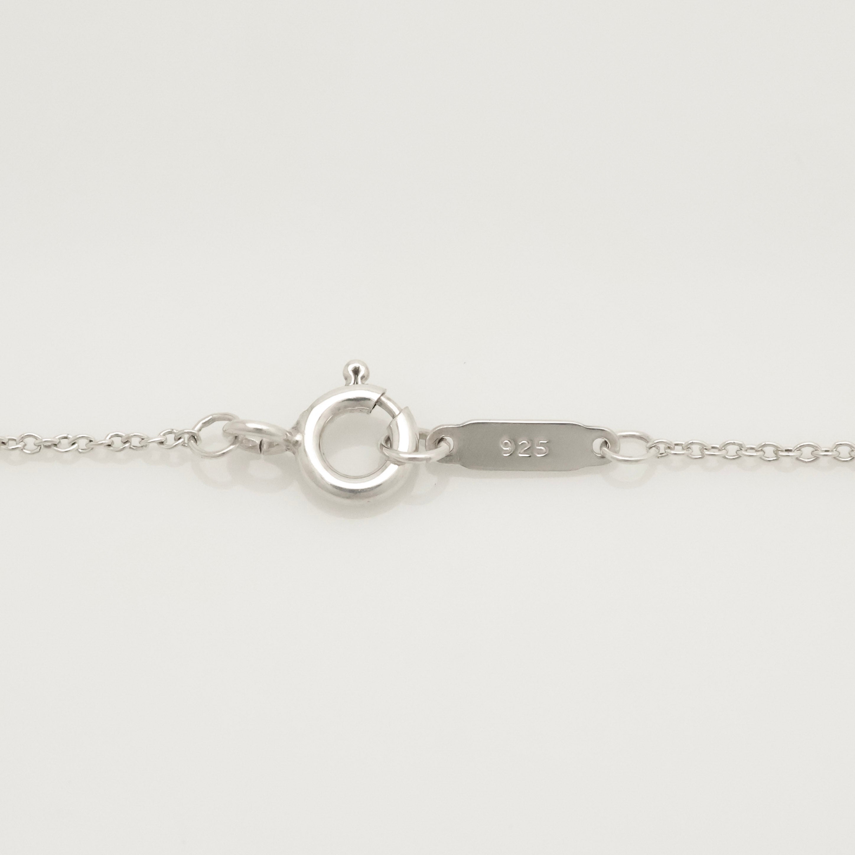 Tiffany & Co. 3D Geometric Oval Necklace Sterling Silver 925