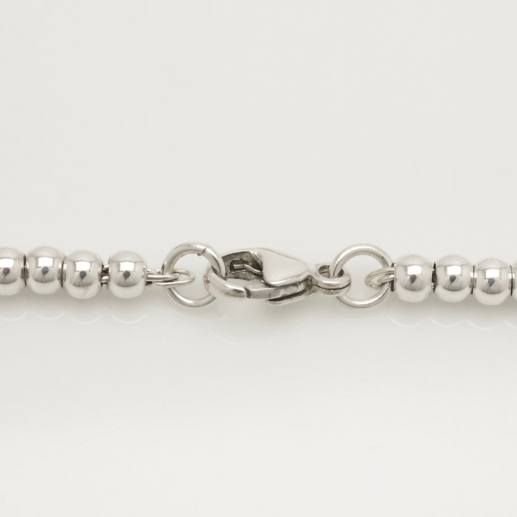 Tiffany & Co. 1837 Mini Padlock Bead Bracelet Sterling Silver 925