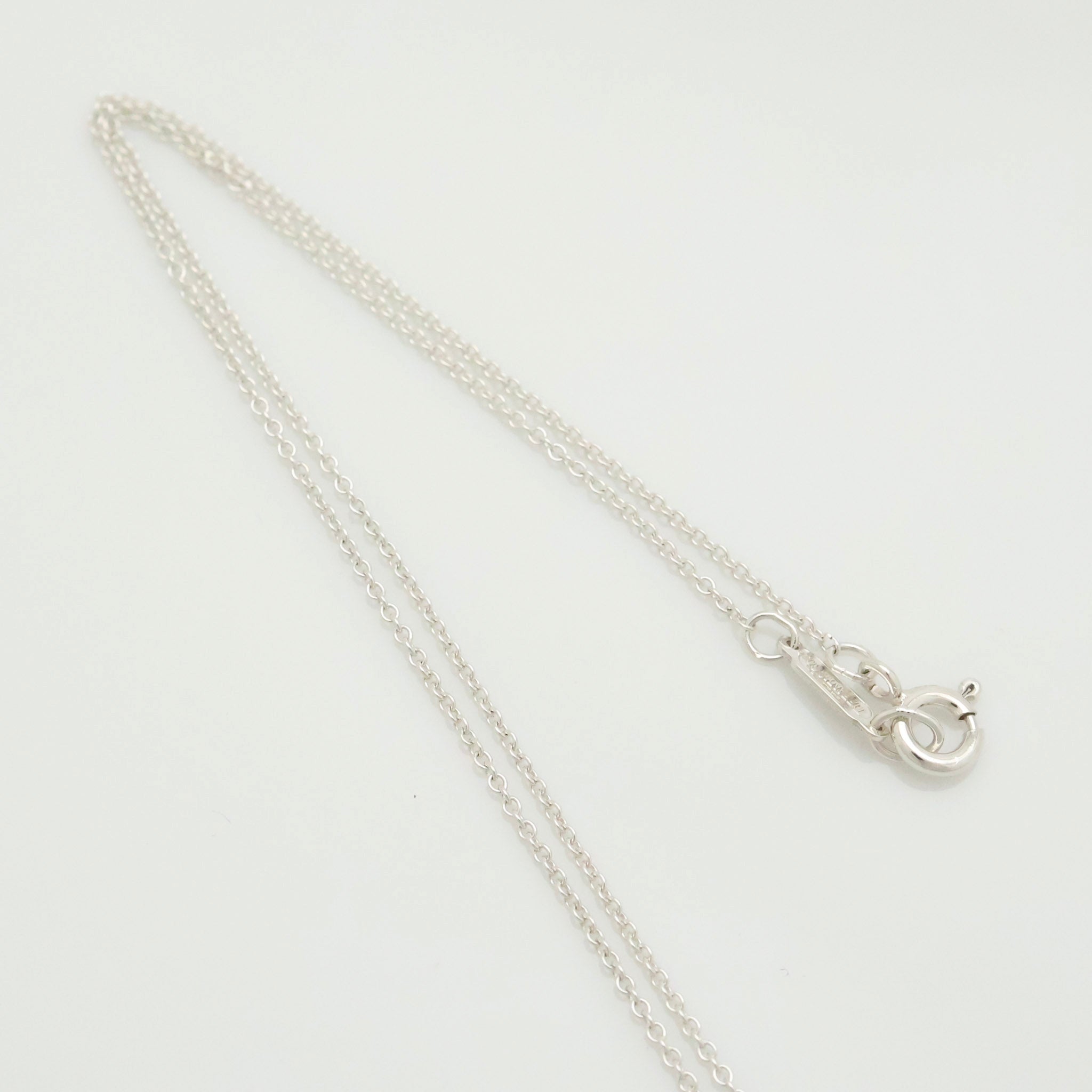  Tiffany & Co. Four Leaf Clover Pendant Necklace Sterling Silver 925 & Gold 18K