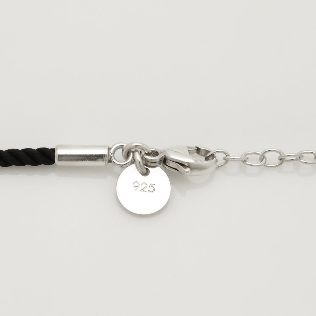 TIFFANY&Co. リターントゥ ティファニー ハート タグ ホワイト ボーン シルク コード ネックレス AG925