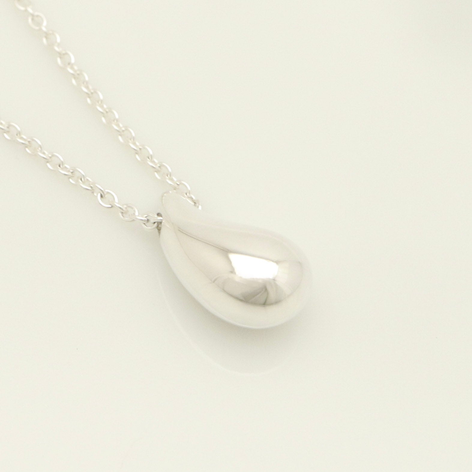 Tiffany & Co. Teardrop Necklace Pendant Sterling Silver 925 