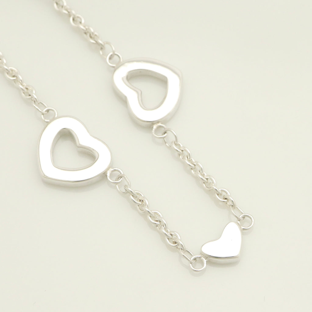 TIFFANY&Co.  ハート リンク ラリアット ブレスレット AG925