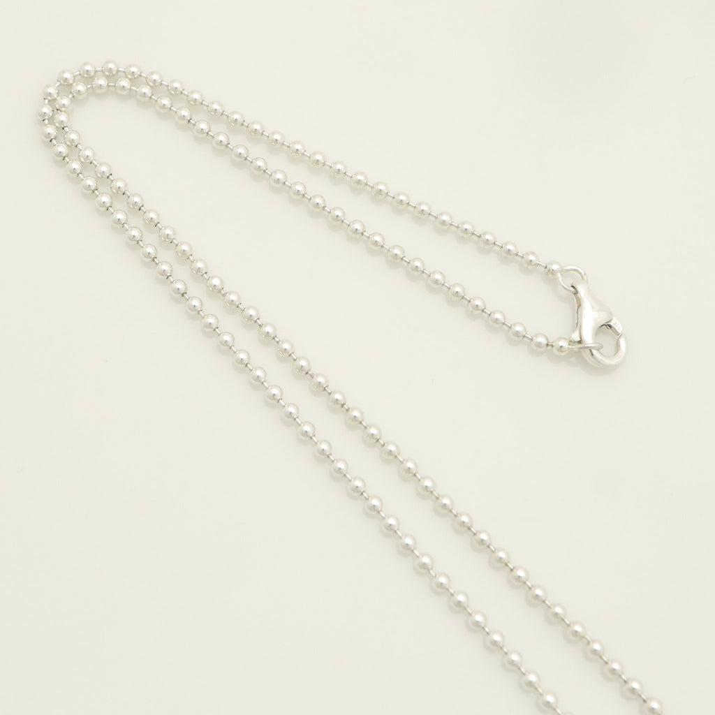 TIFFANY&Co. Roman cross Necklace Ball chain Sterling Silver 925 