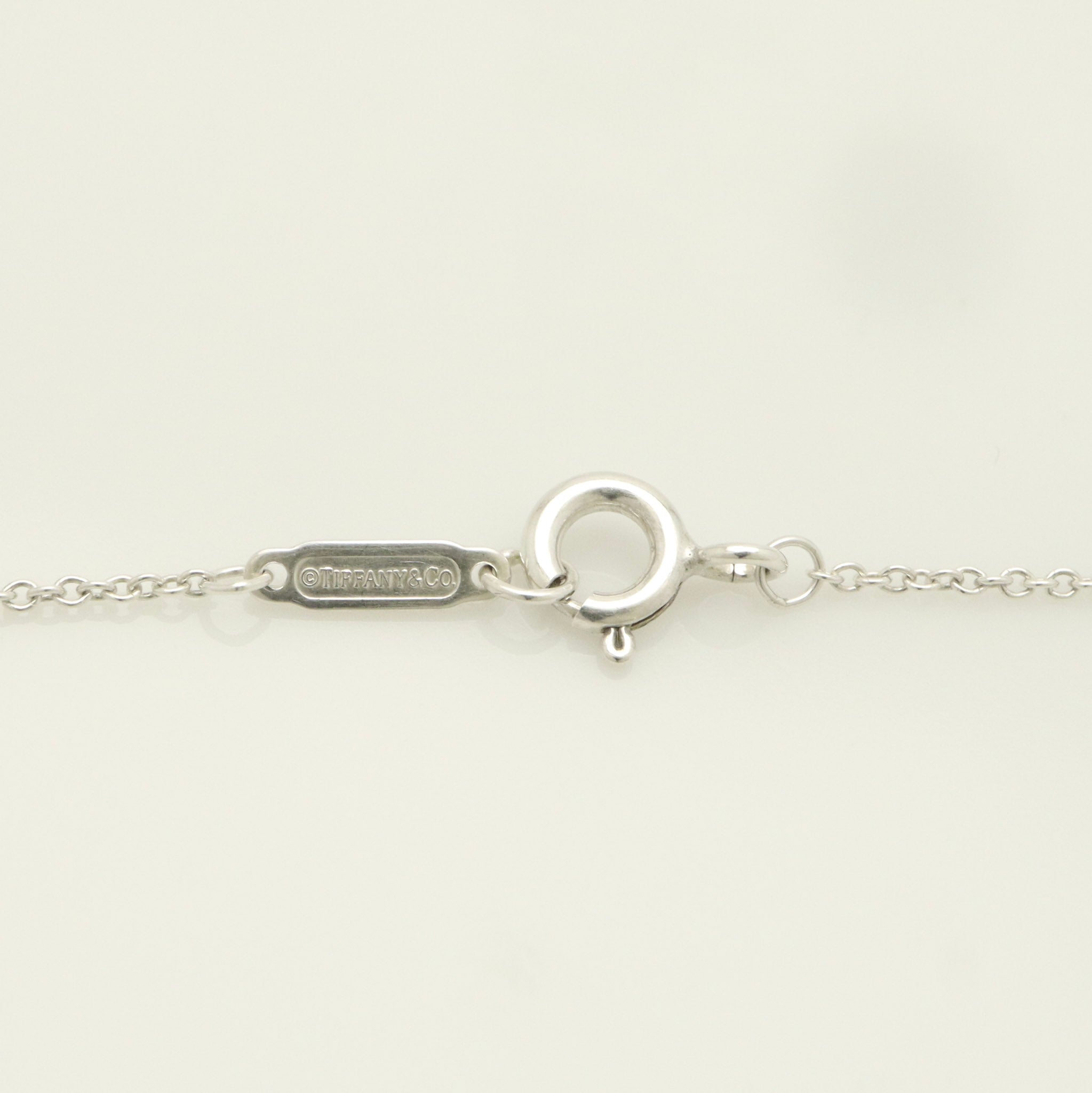 Tiffany & Co. 1837 Interlocking Circles Lariat Necklace Sterling Silver 925