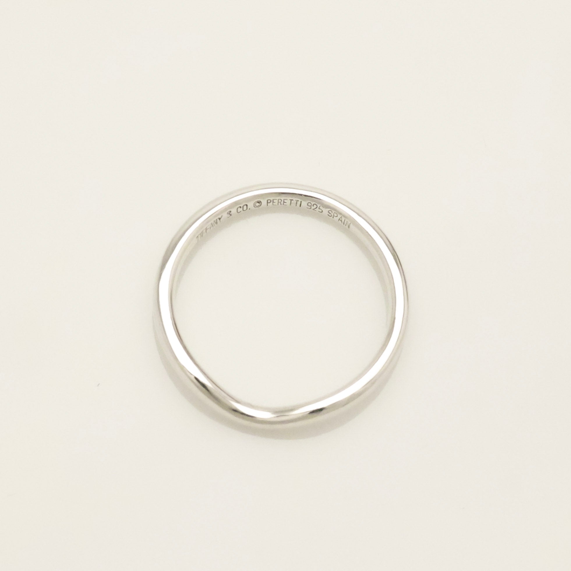 TIFFANY&Co. カーブド エルサペレッティ バンド リング 9 号 AG925