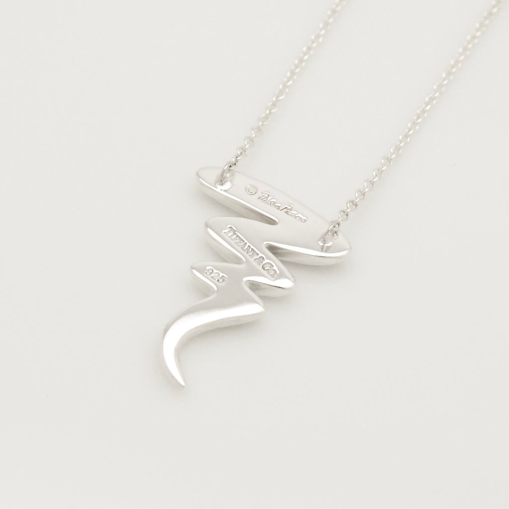 Tiffany & Co. Picasso Scribble Zig Zag Necklace Sterling Silver 925