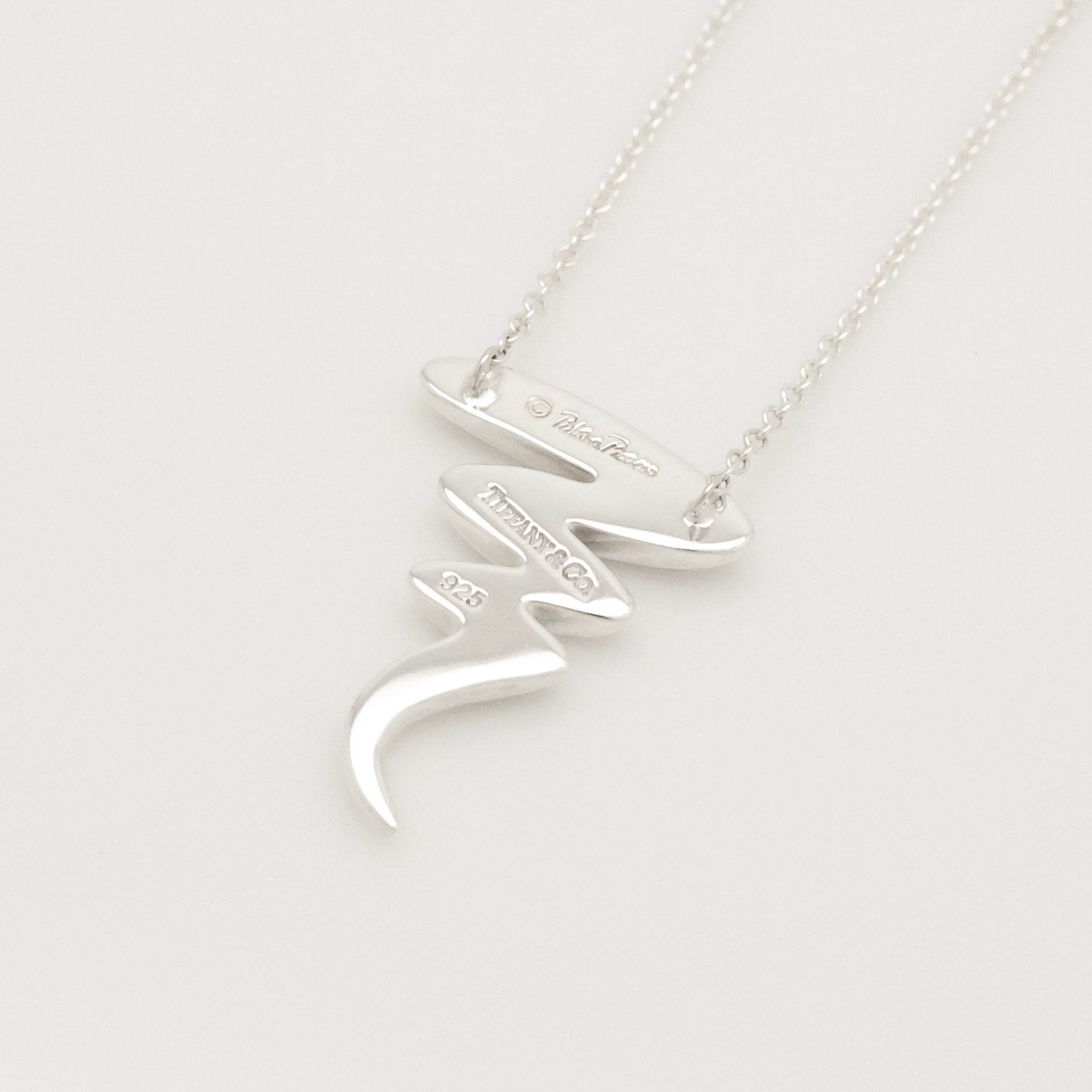 Tiffany & Co. Picasso Scribble Zig Zag Necklace Sterling Silver 925