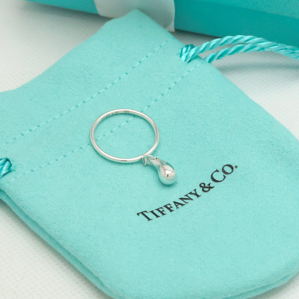 TIFFANY&Co. ティアドロップ エルサペレッティ ドロップ リング 8 号 AG925