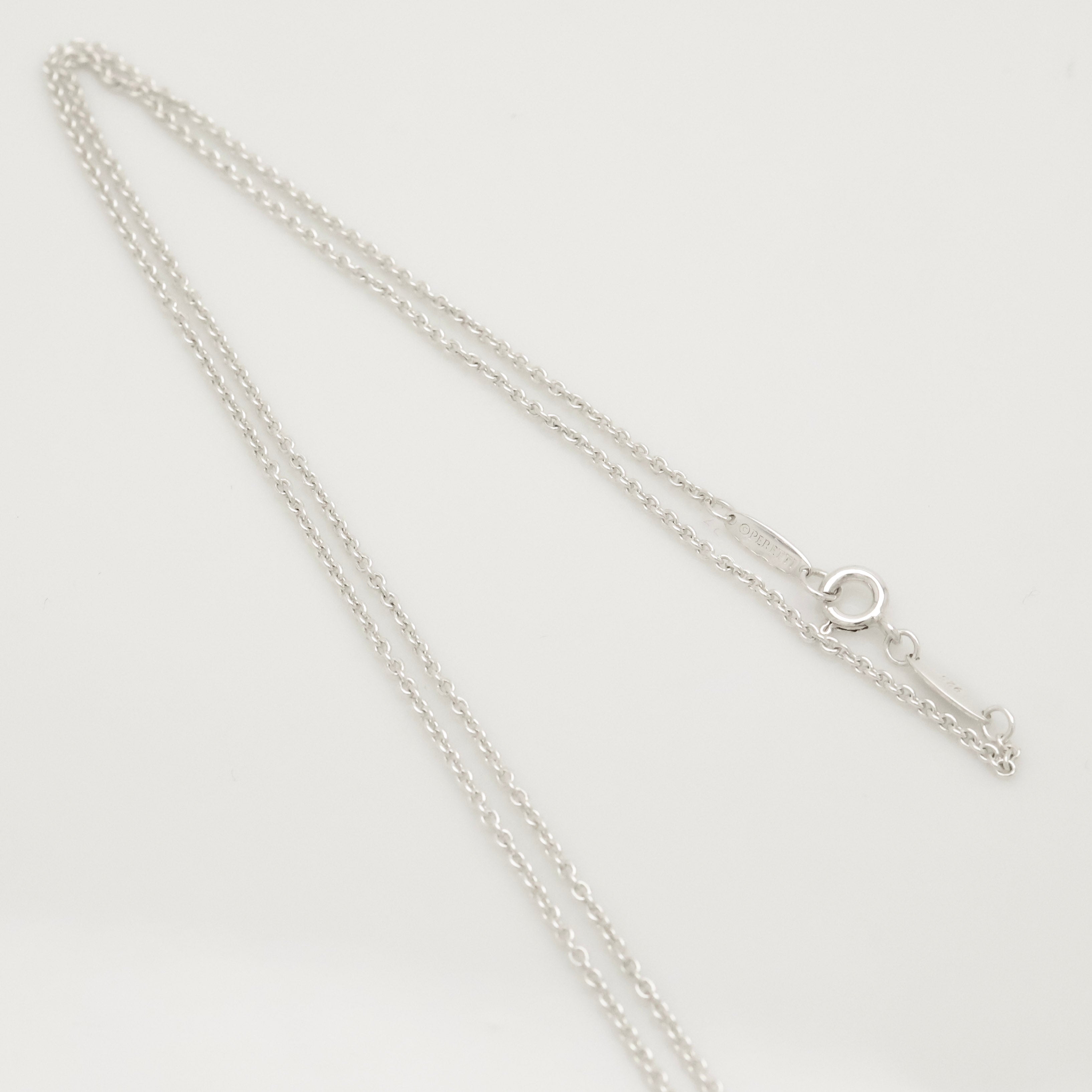  Tiffany & Co. Infinity Cross Necklace Pendant  Sterling Silver 925 