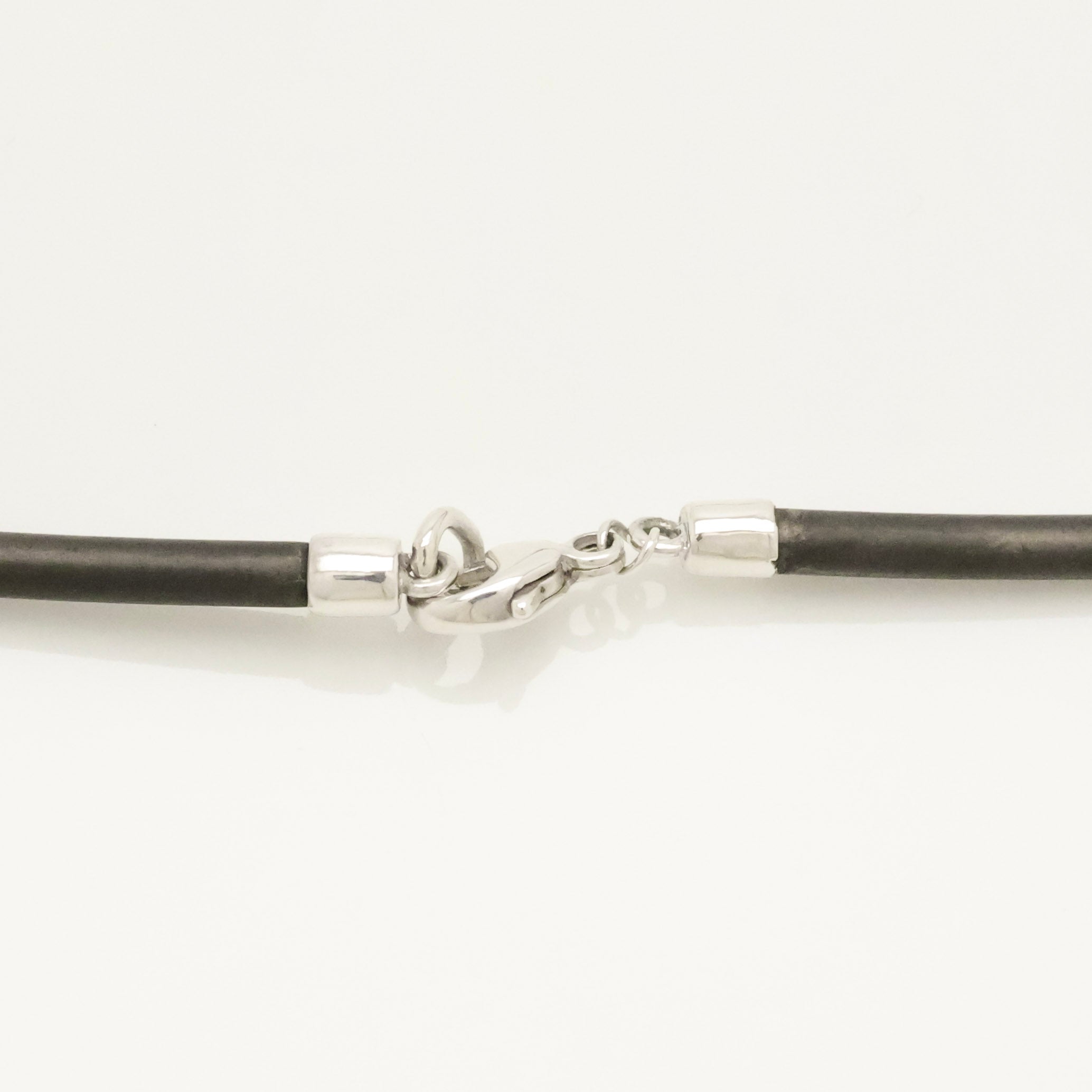 TIFFANY&Co. コイン エッジ ドッグ タグ ラバー コード ネックレス AG925