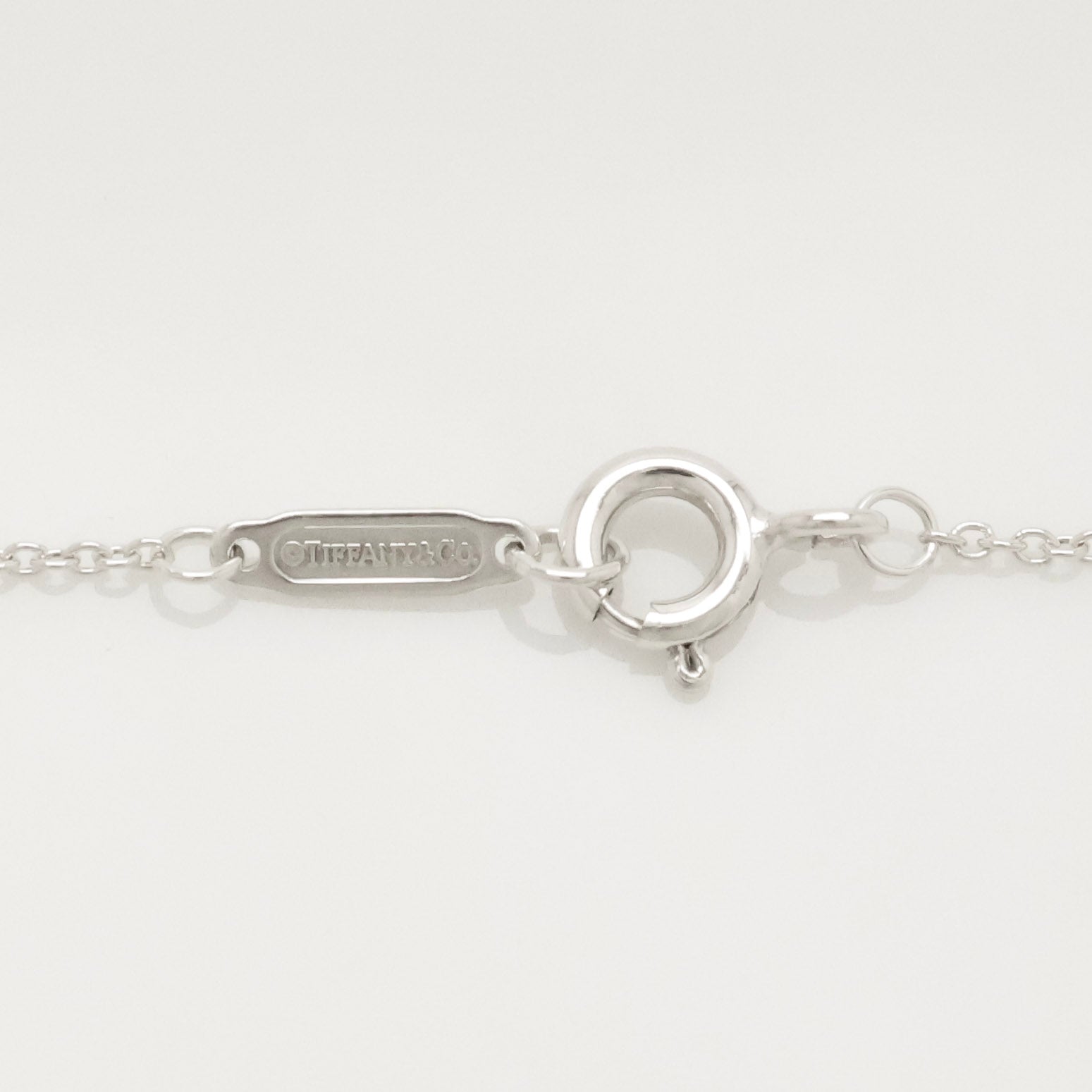 TIFFANY&Co. ノーツ レター ラウンド イニシャル H ディスク ネックレス AG925