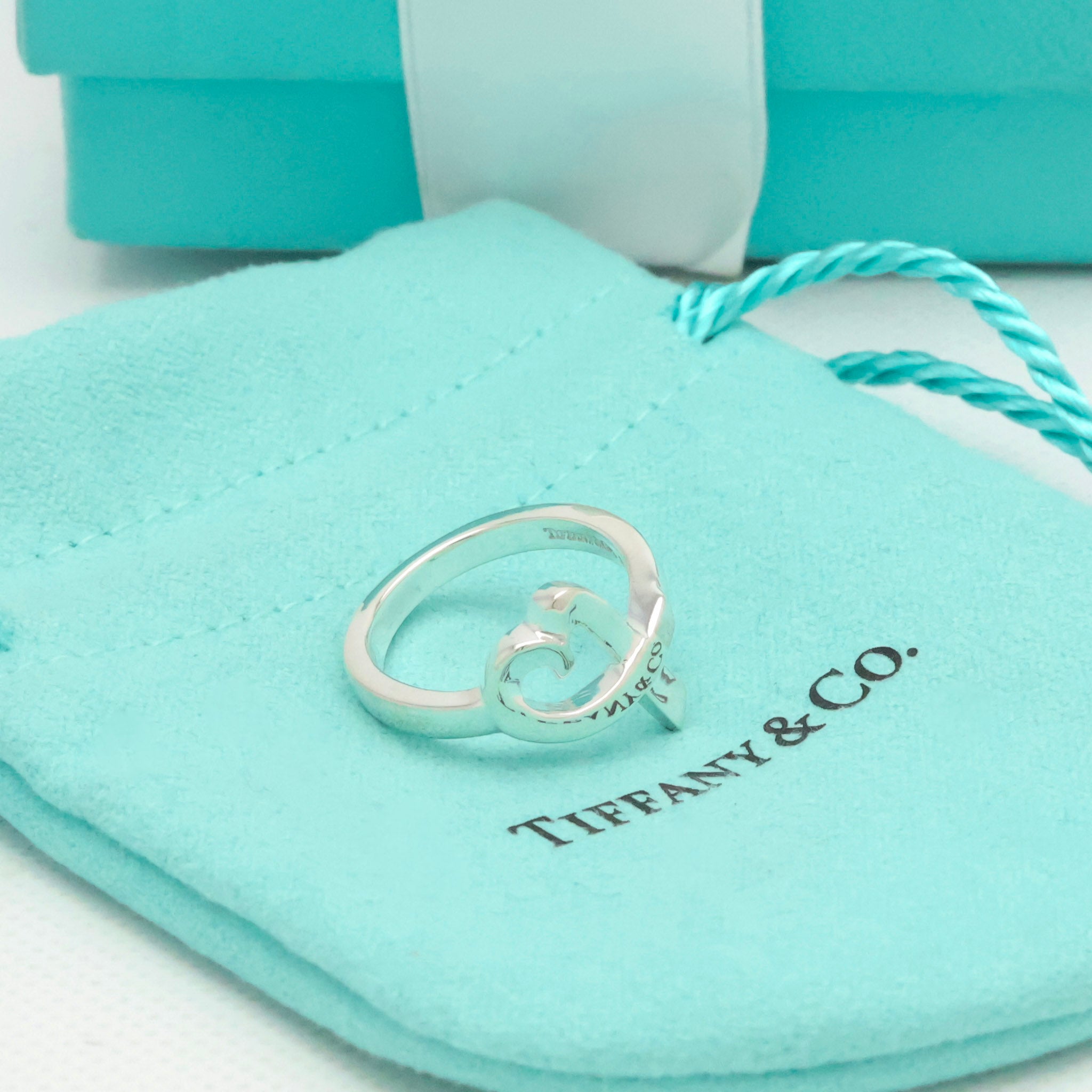  Tiffany & Co. Picasso Loving Heart Ring  Sterling Silver 925