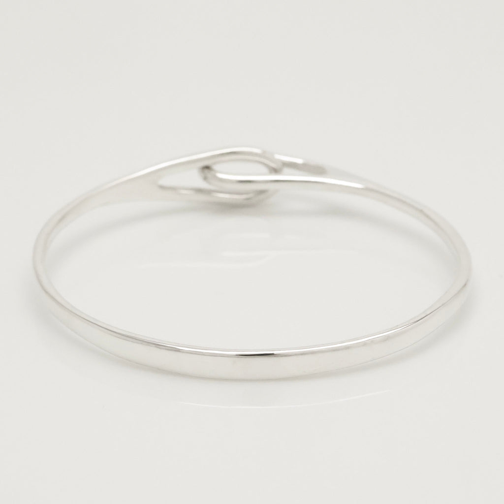 Tiffany & Co. Interlocking Double Loop Bangle Bracelet Sterling Silver 925