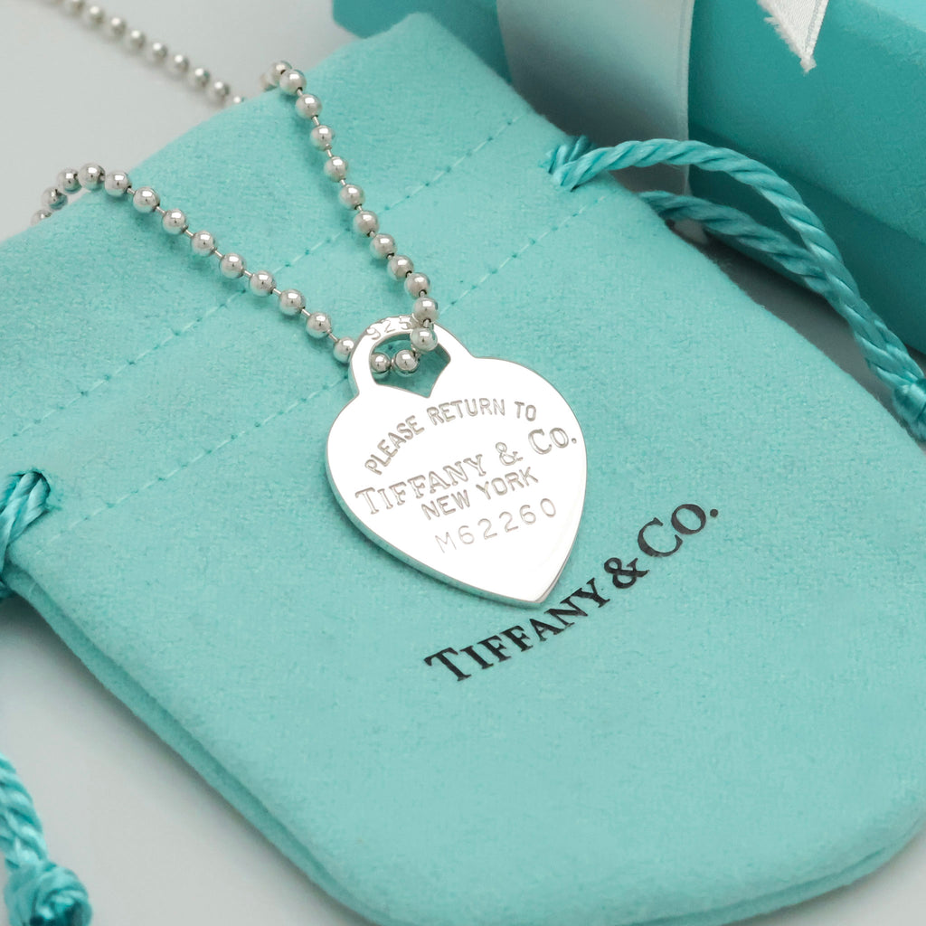 TIFFANY&Co. リターントゥ ティファニー ハート タグ ボール チェーン ネックレス AG925