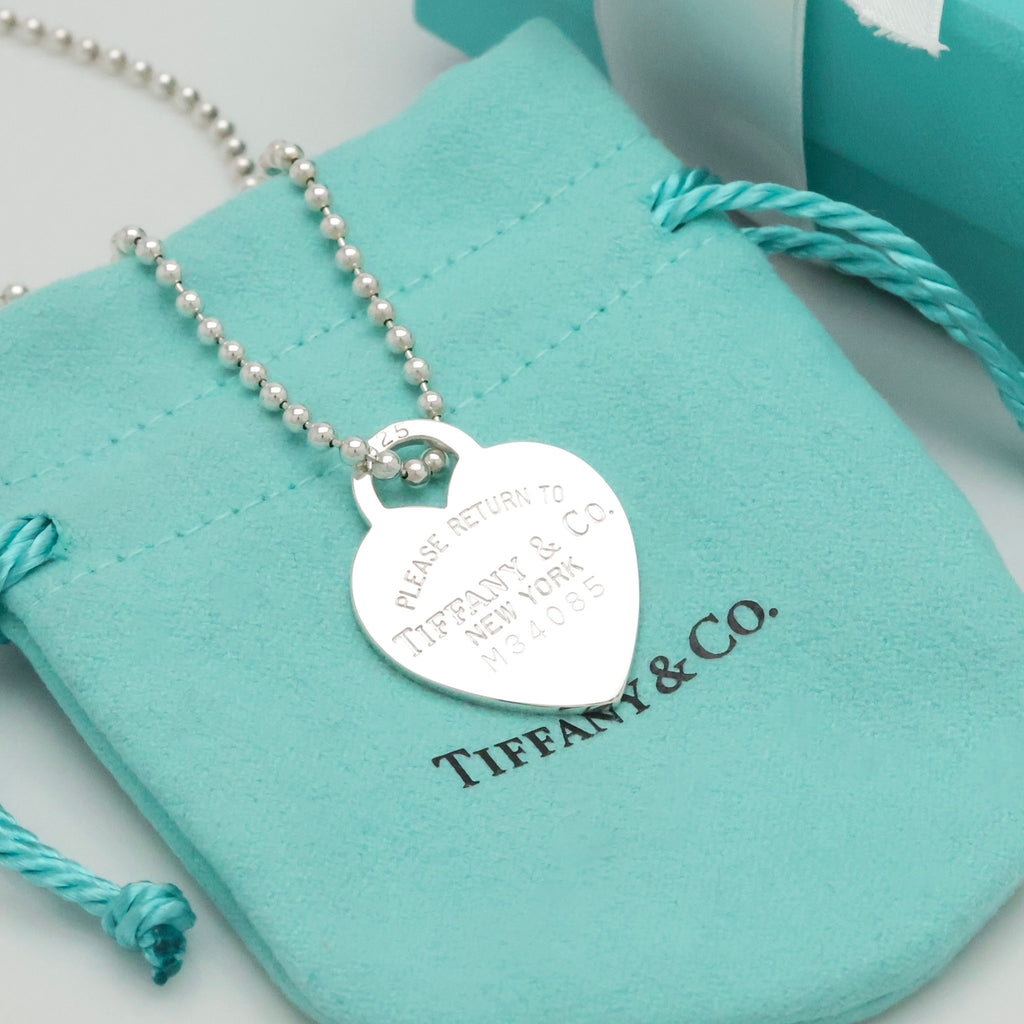 TIFFANY&Co. リターントゥ ティファニー ハート タグ ボール チェーン ネックレス AG925