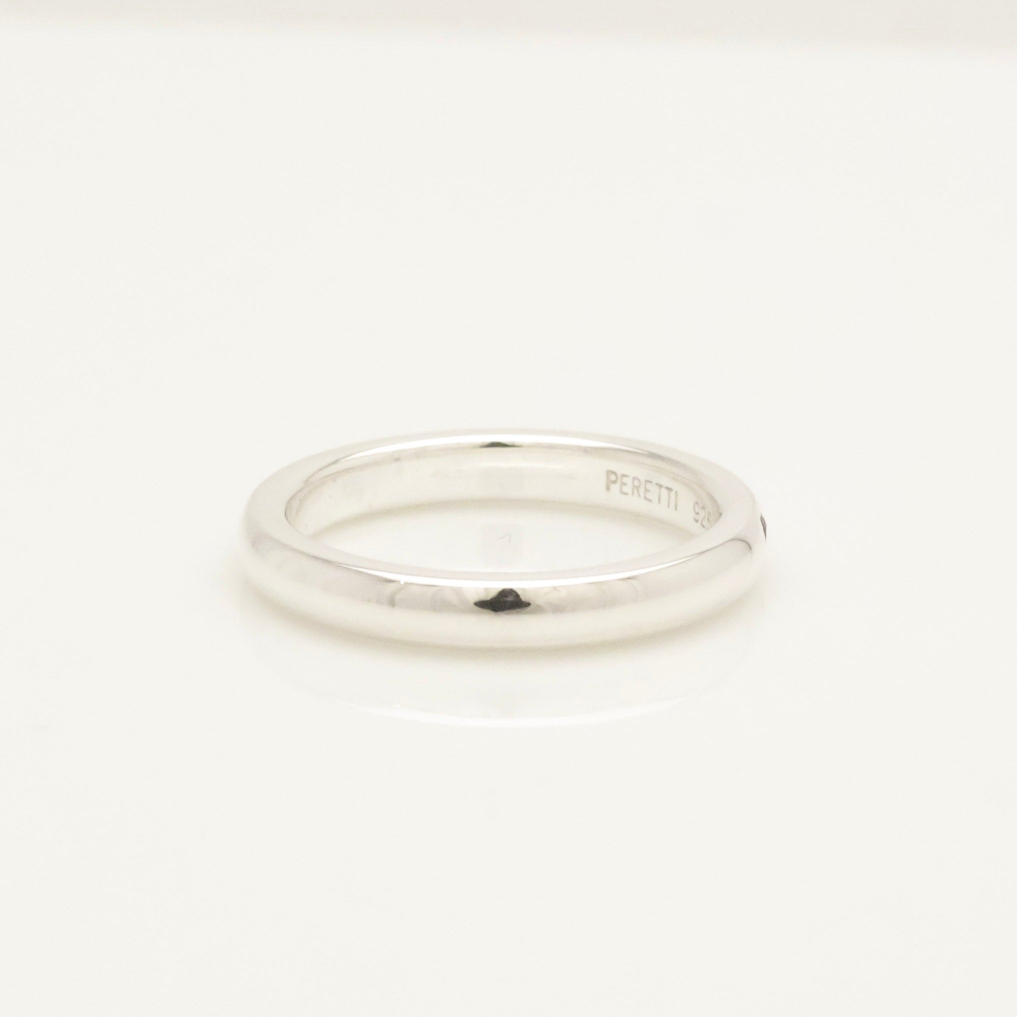 Tiffany & Co. Ruby Stacking Band Ring Sterling Silver 925