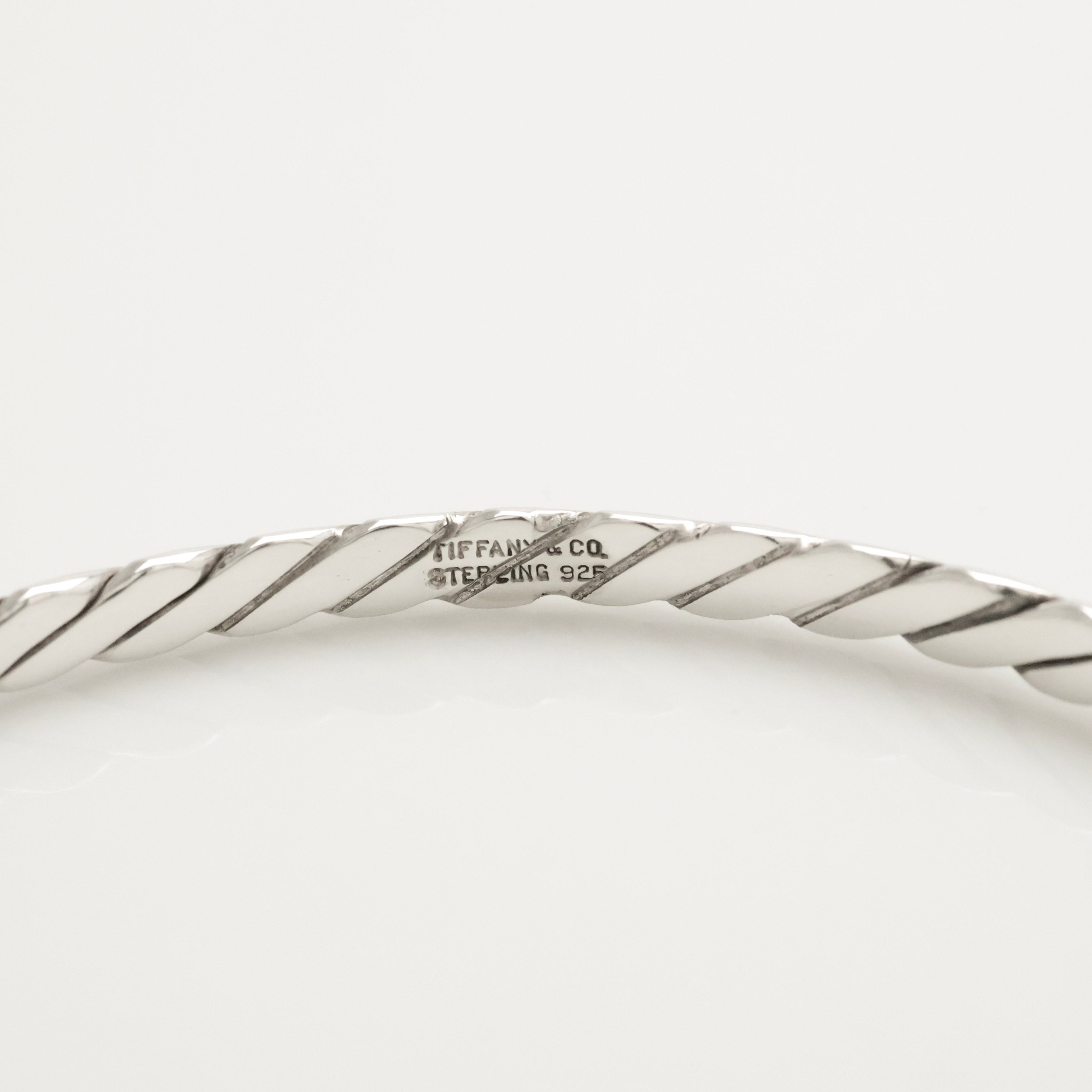 TIFFANY&Co. ツイスト ロープ バングル ブレスレット AG925