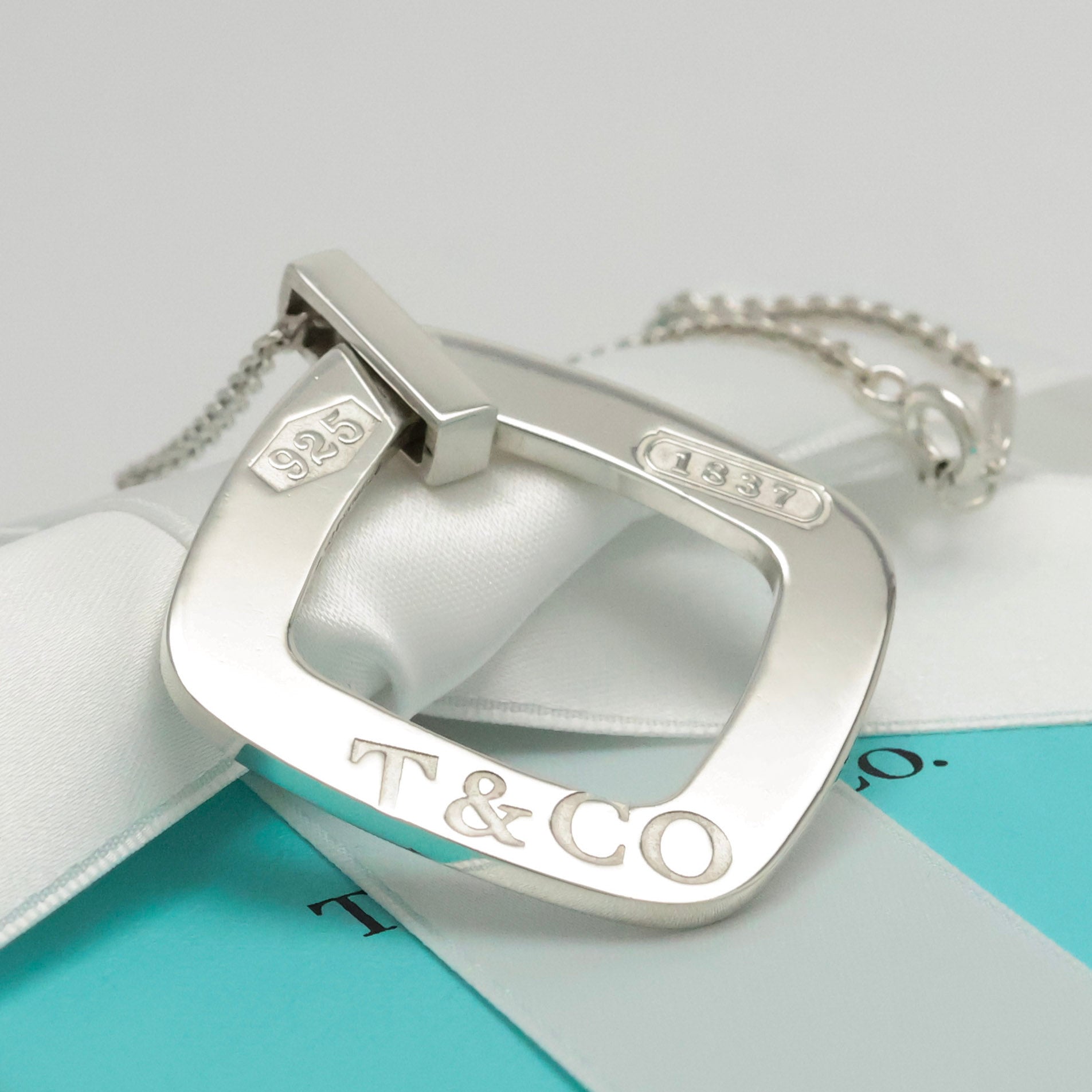 TIFFANY&Co. 1837 モンタージュ スクエア ネックレス AG925