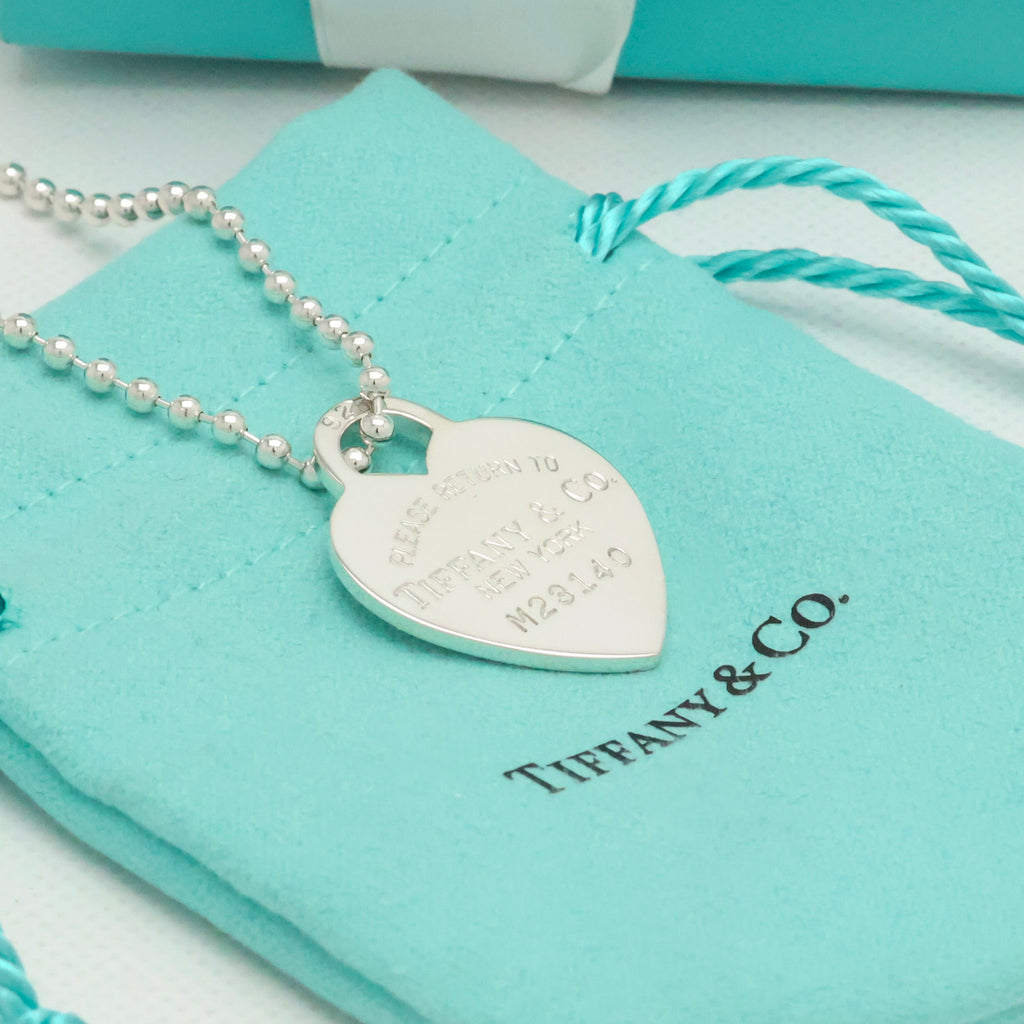 TIFFANY&Co. リターントゥ ティファニー ハート タグ ボール チェーン ネックレス AG925