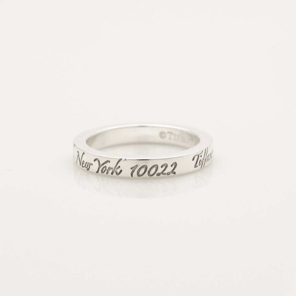 TIFFANY&Co. ノーツ NEW YORK ナロー リング 9 号 AG925
