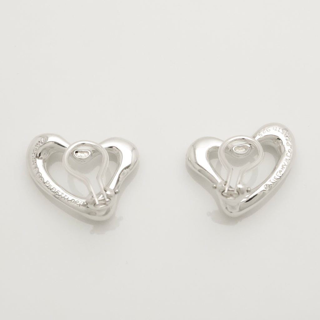 TIFFANY&Co. オープンハート エルサペレッティ クリップ イヤリング AG925