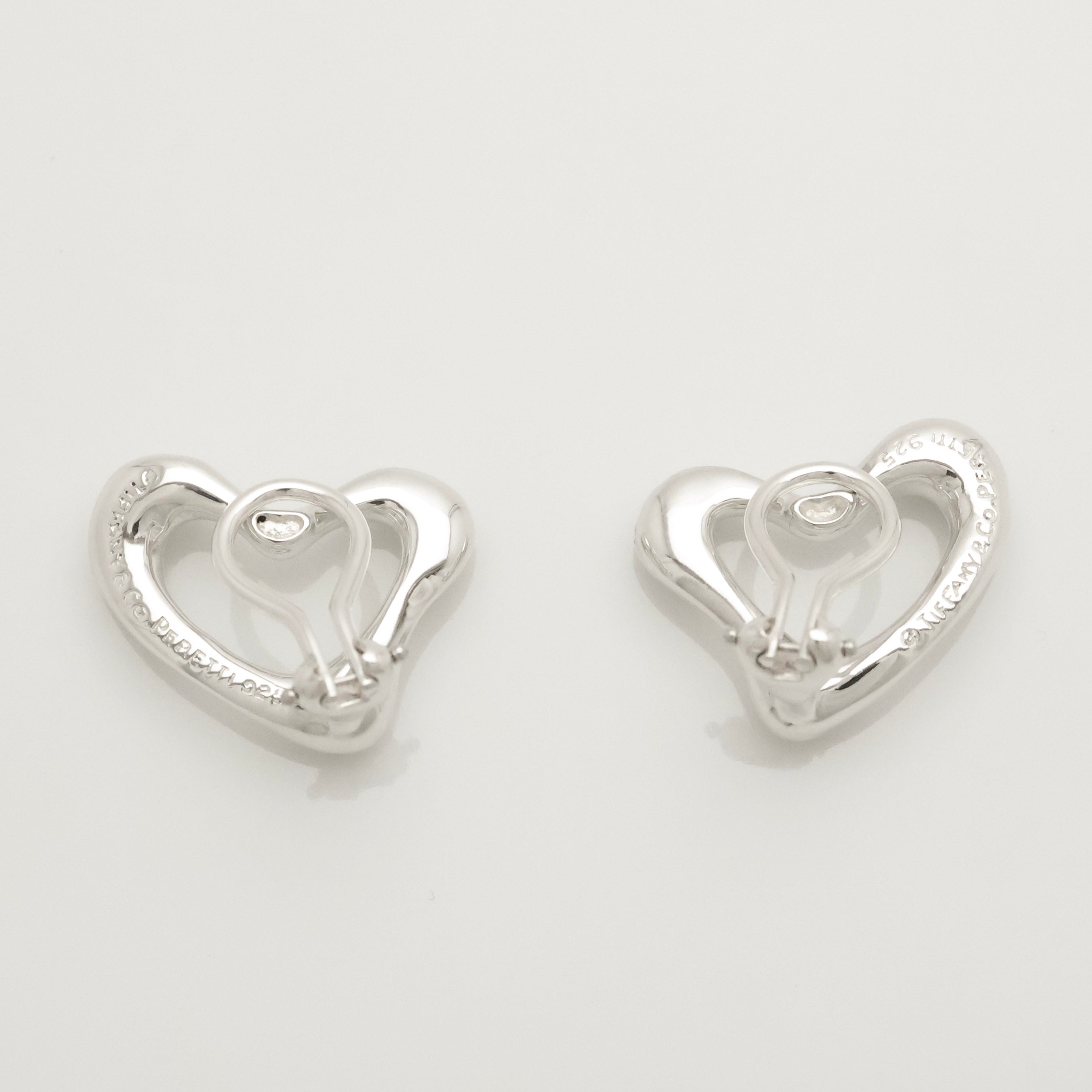 TIFFANY&Co. オープンハート エルサペレッティ クリップ イヤリング AG925