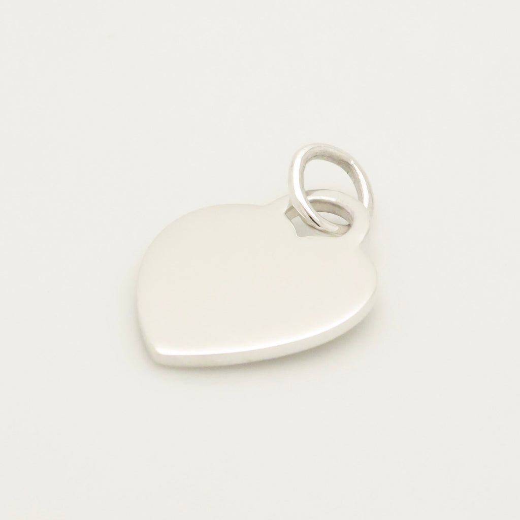 Tiffany & Co. Heart Tag Pendant Charm Sterling Silver 925 