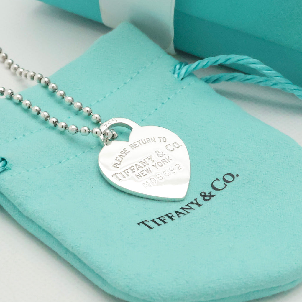 TIFFANY&Co. リターントゥ ティファニー ハート タグ ボール チェーン ネックレス AG925