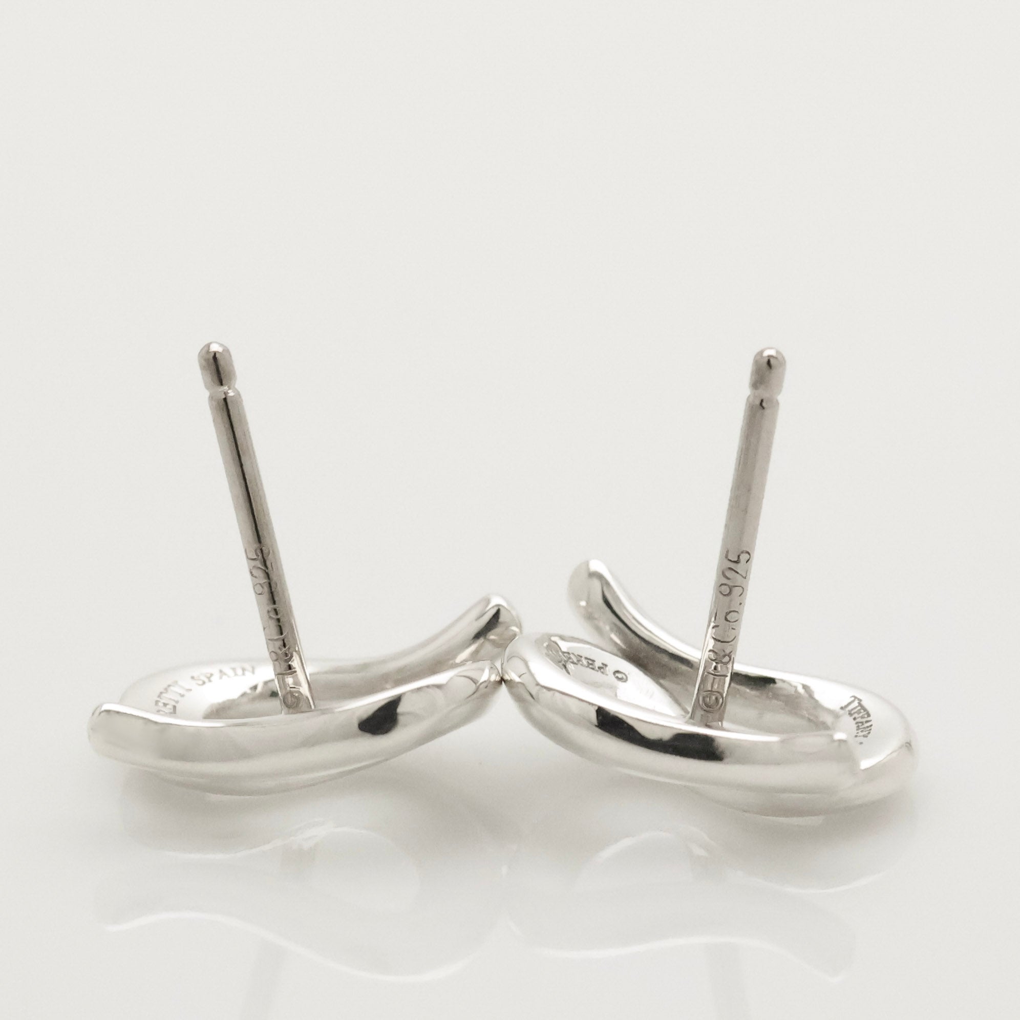 TIFFANY&Co. オープン ウェーブ エルサペレッティ スタッド ピアス AG925