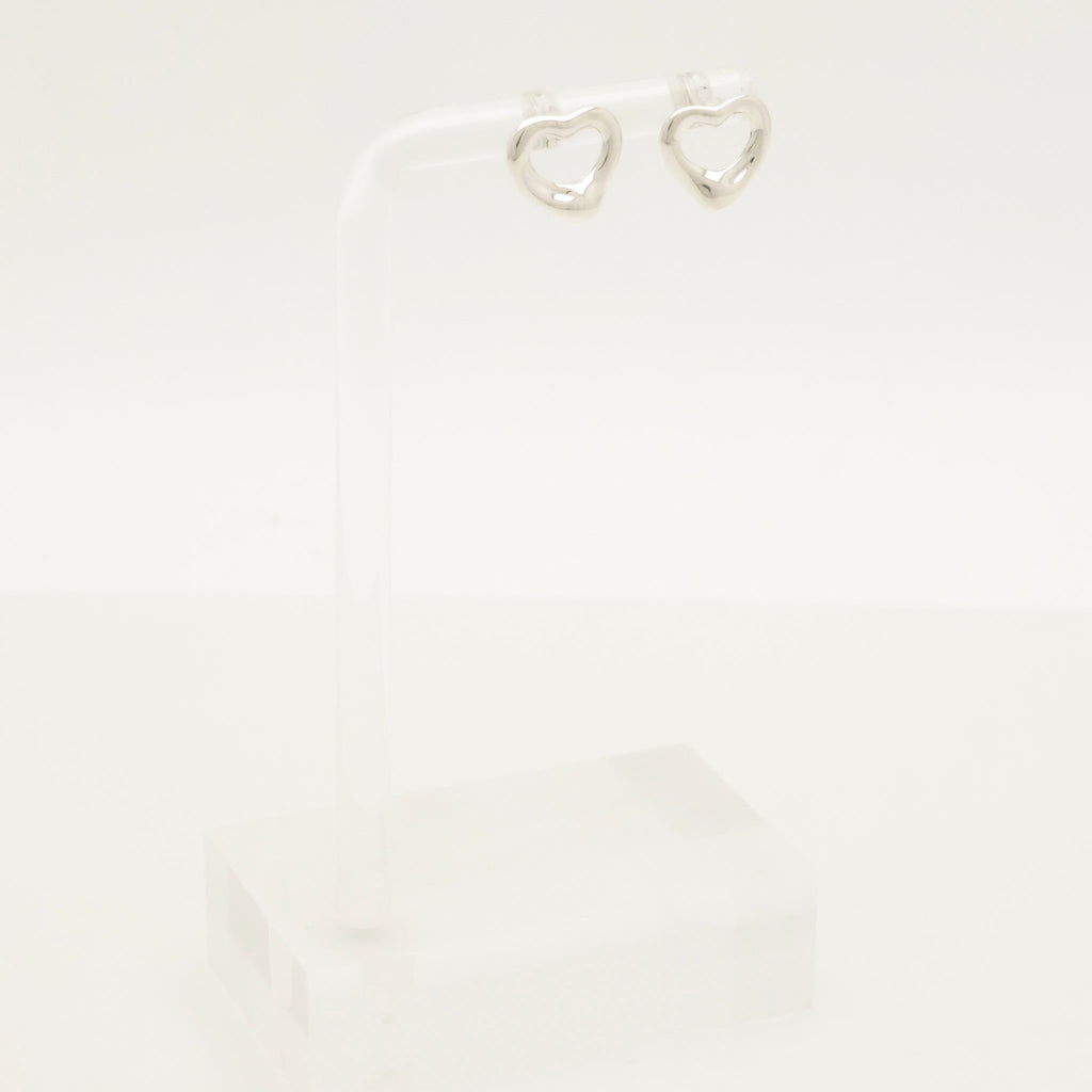 TIFFANY&Co.  オープンハート エルサペレッティ スタッド ピアス AG925