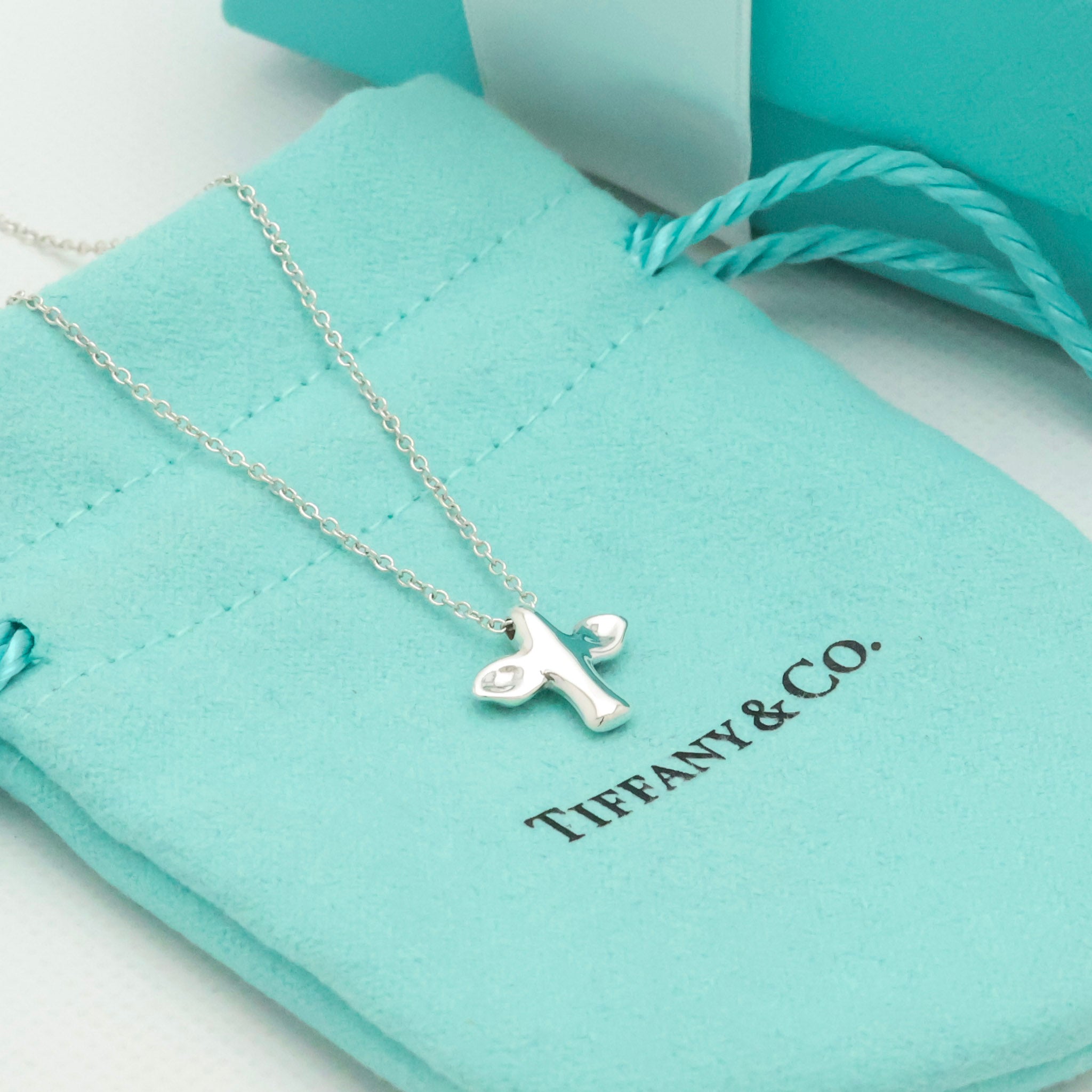 TIFFANY&Co. バード クロス エルサペレッティ ネックレス AG925