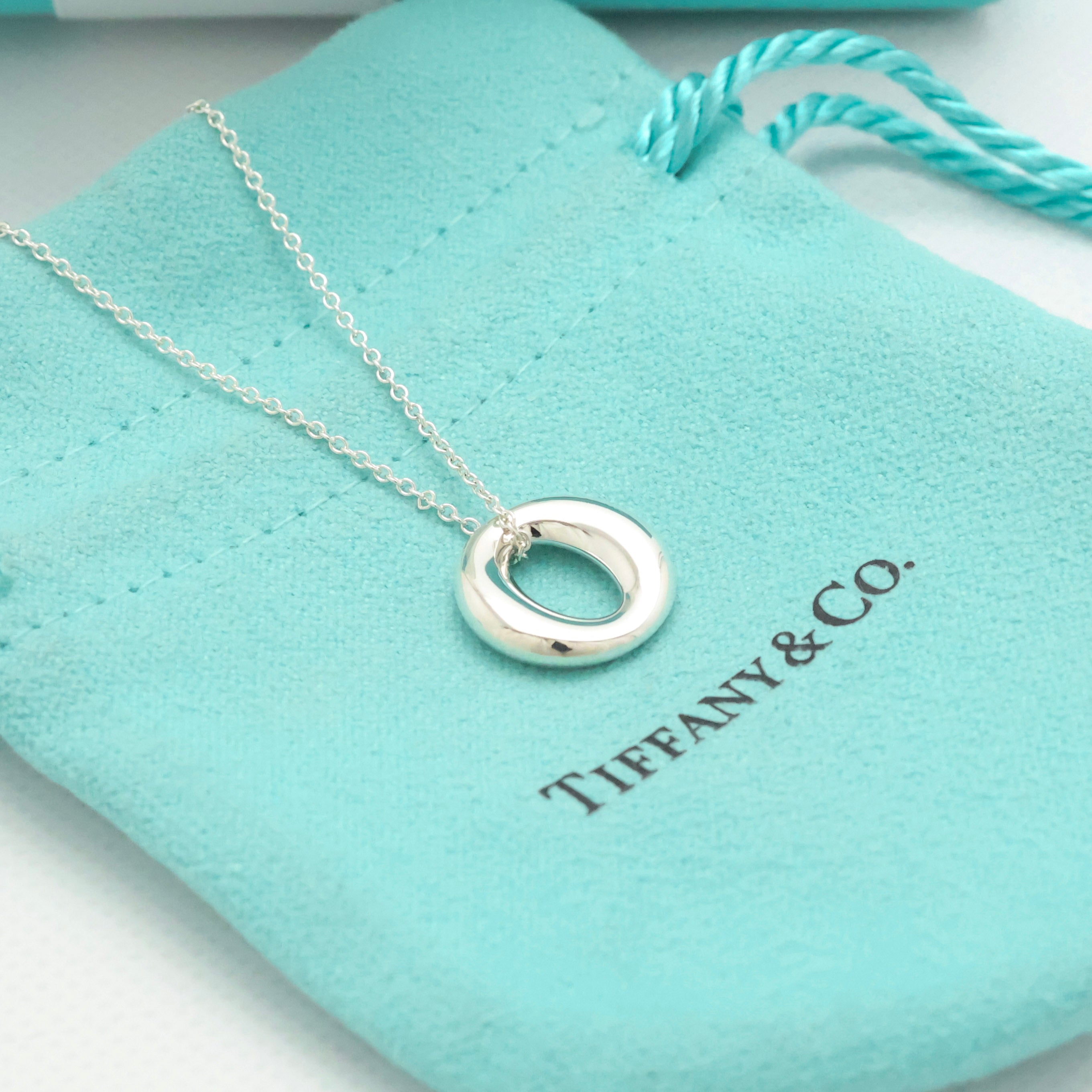 Tiffany & Co. Peretti Seviana Pendant Necklace Sterling Silver 925 