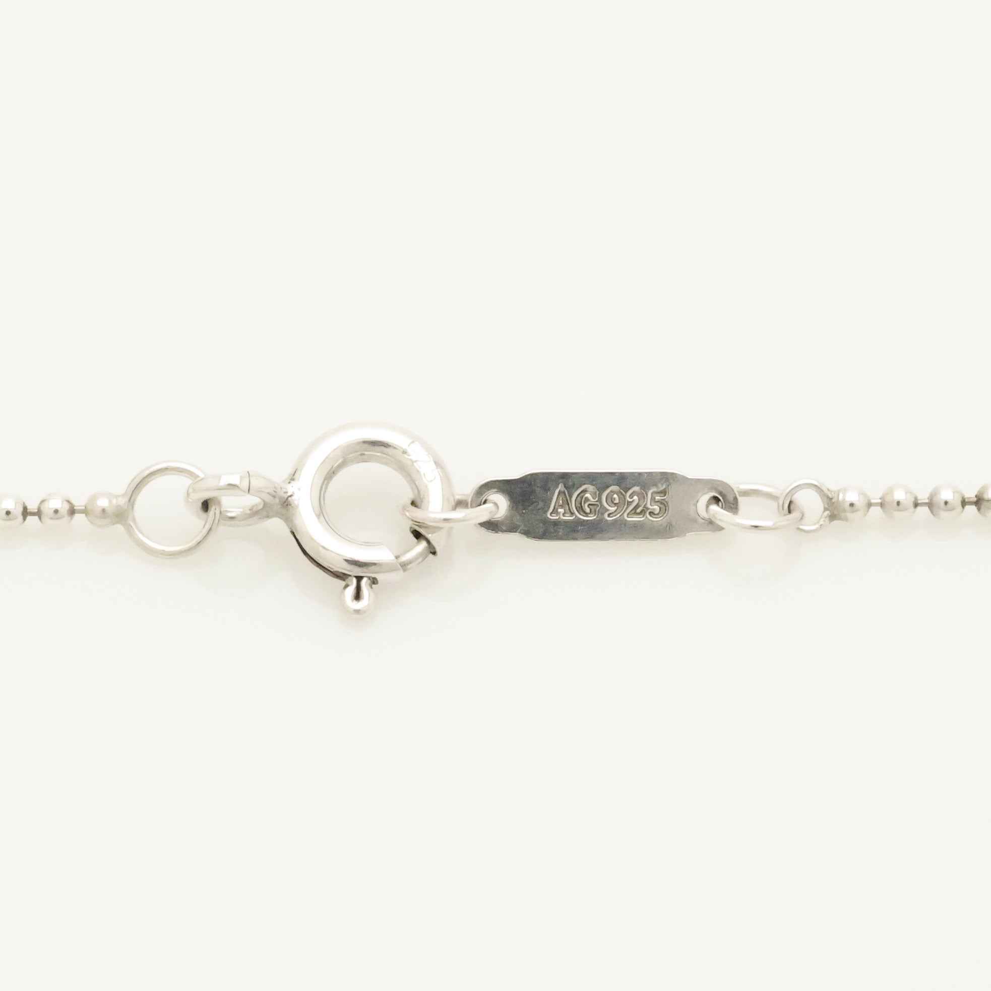  Tiffany & Co. Blue Enamel Beaded Heart Key Necklace Sterling Silver 925　