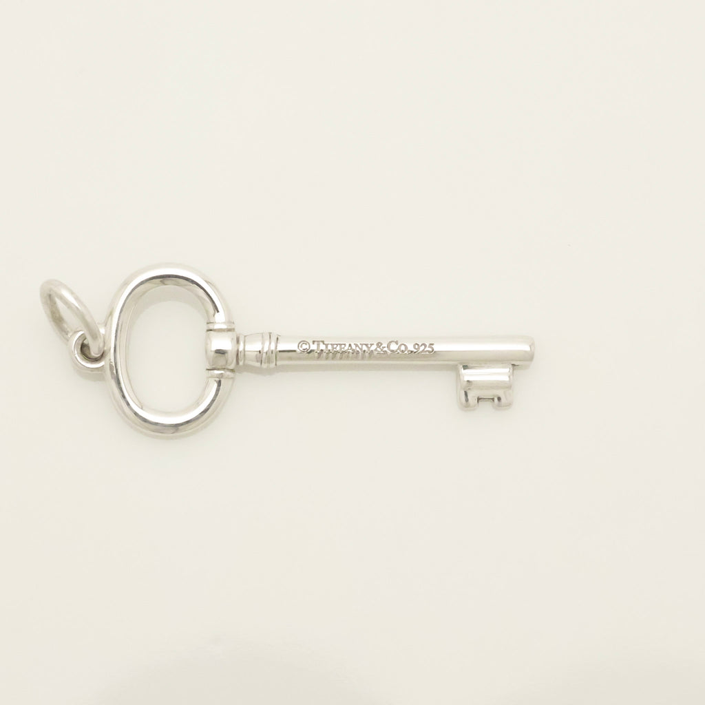 Tiffany & Co. Oval Key Pendant Charm Sterling  Sterling Silver 925