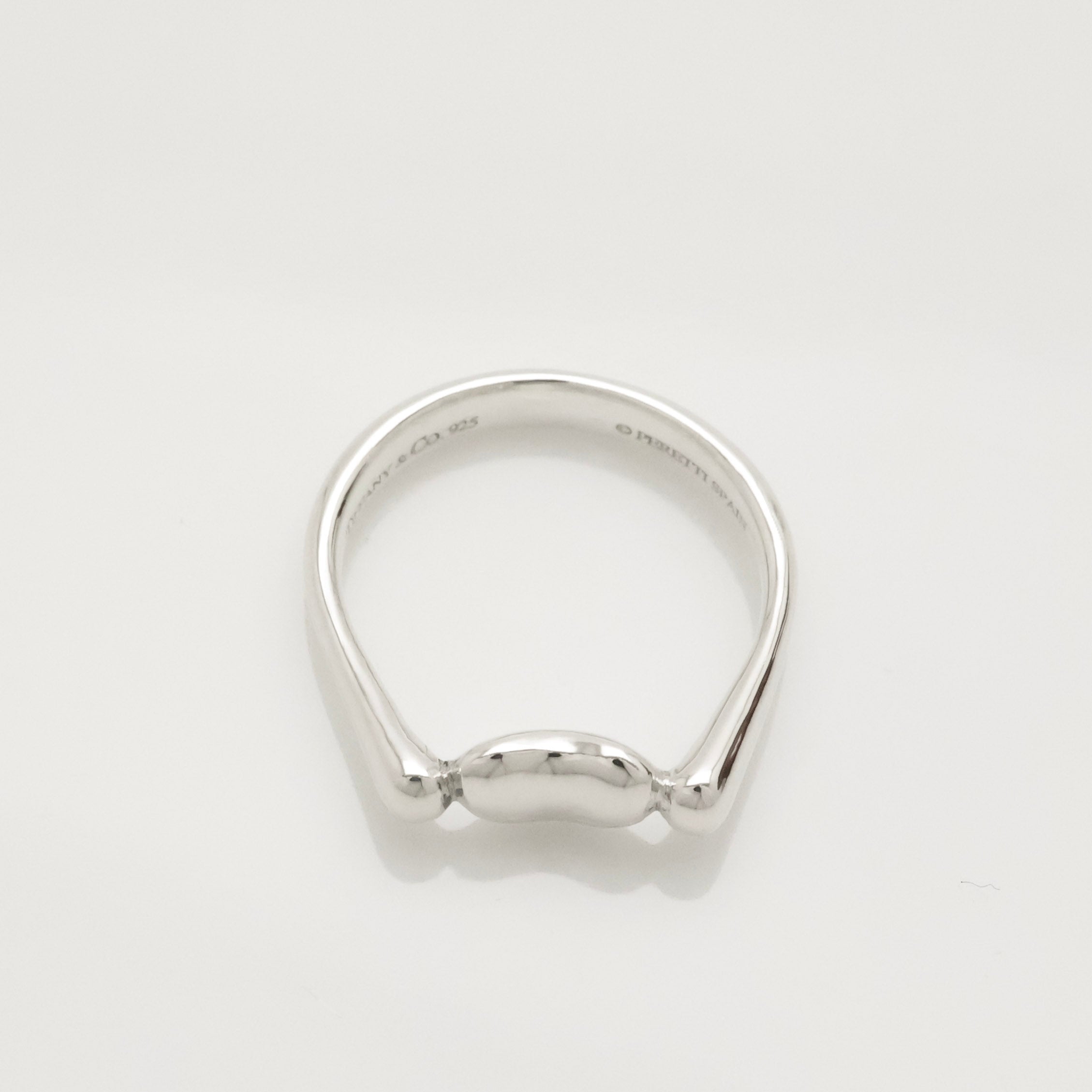 Tiffany & Co. Elsa Peretti Bean Ring Sterling Silver 925 