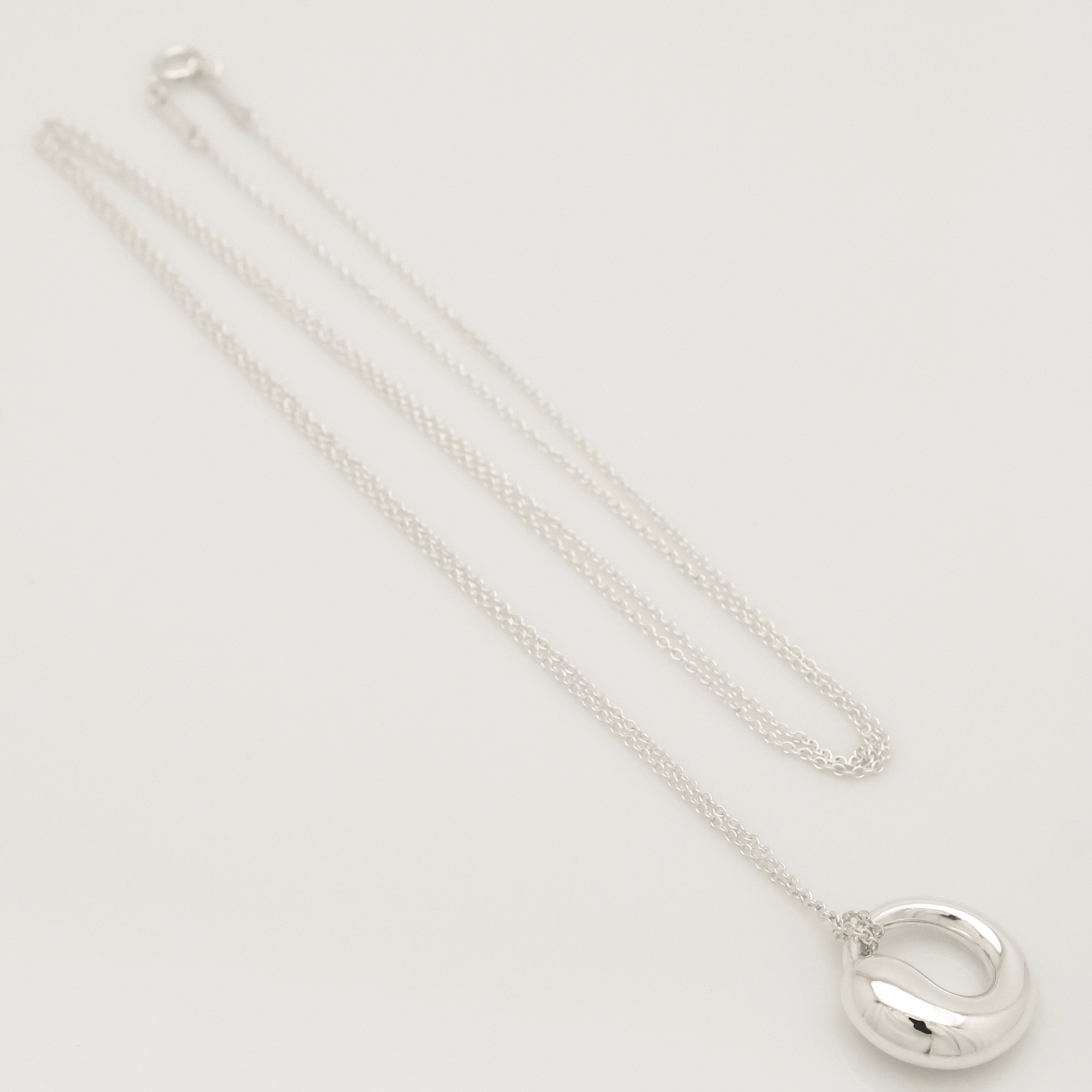 Tiffany & Co. MEDIUM Eternal Circle Necklace Sterling Silver 925 