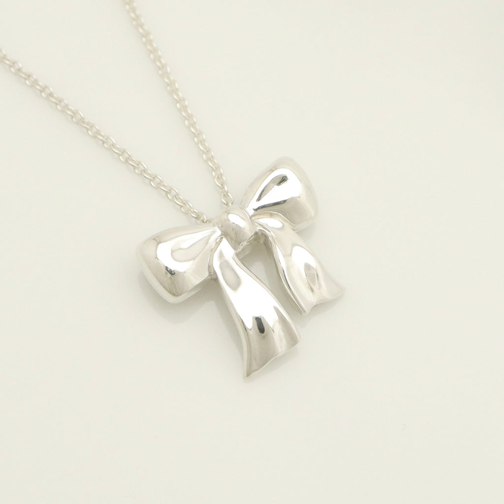 TIFFANY&Co. ミニ リボン ネックレス AG925
